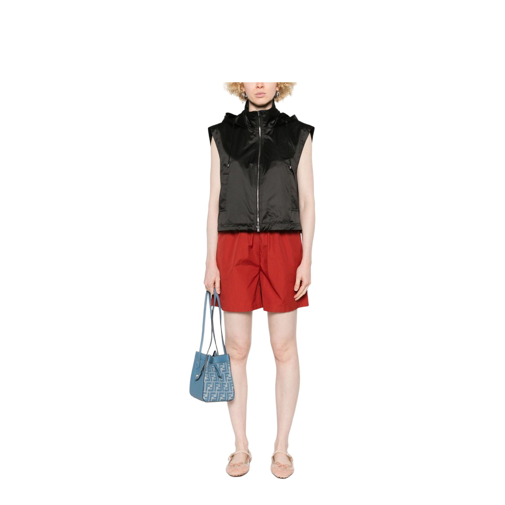 Cropped Gilet with High Collar - Image 5