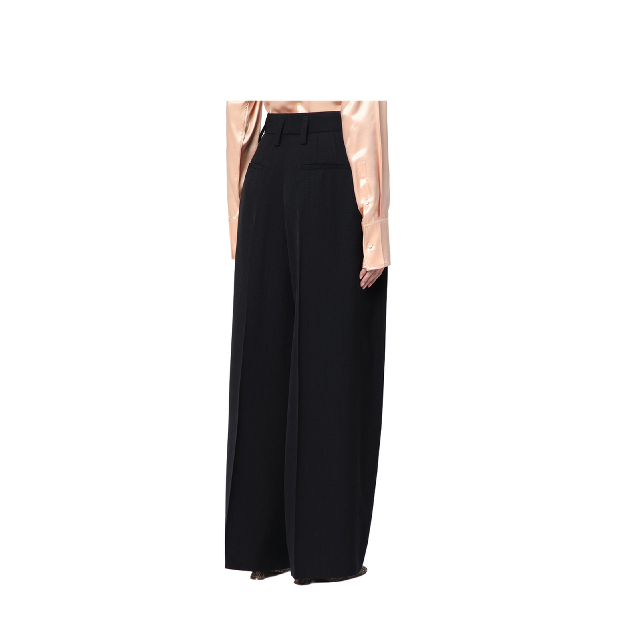 Silk Pleated Pants - Image 2