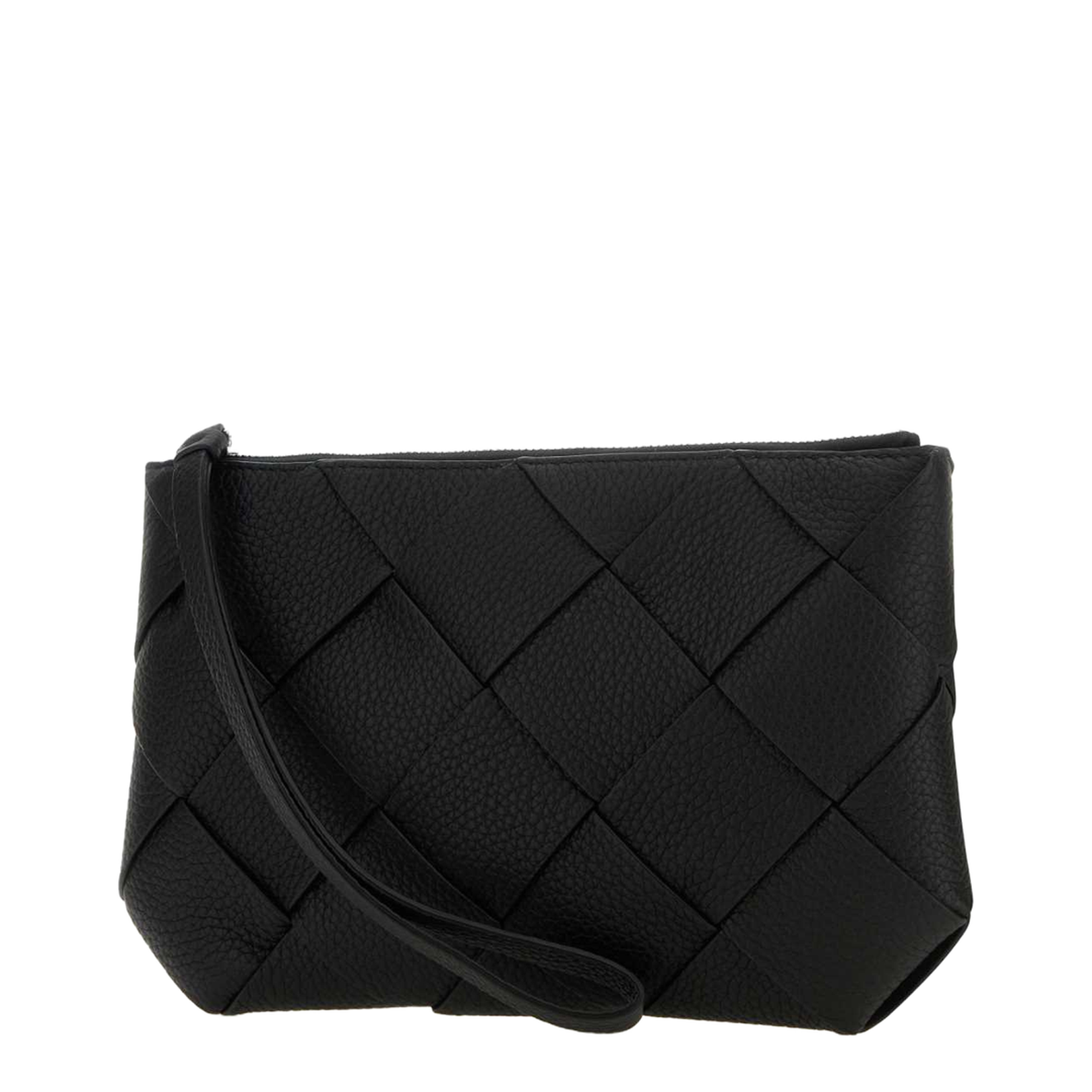 Diago Medium Leather Clutch Bags - Black - Image 2