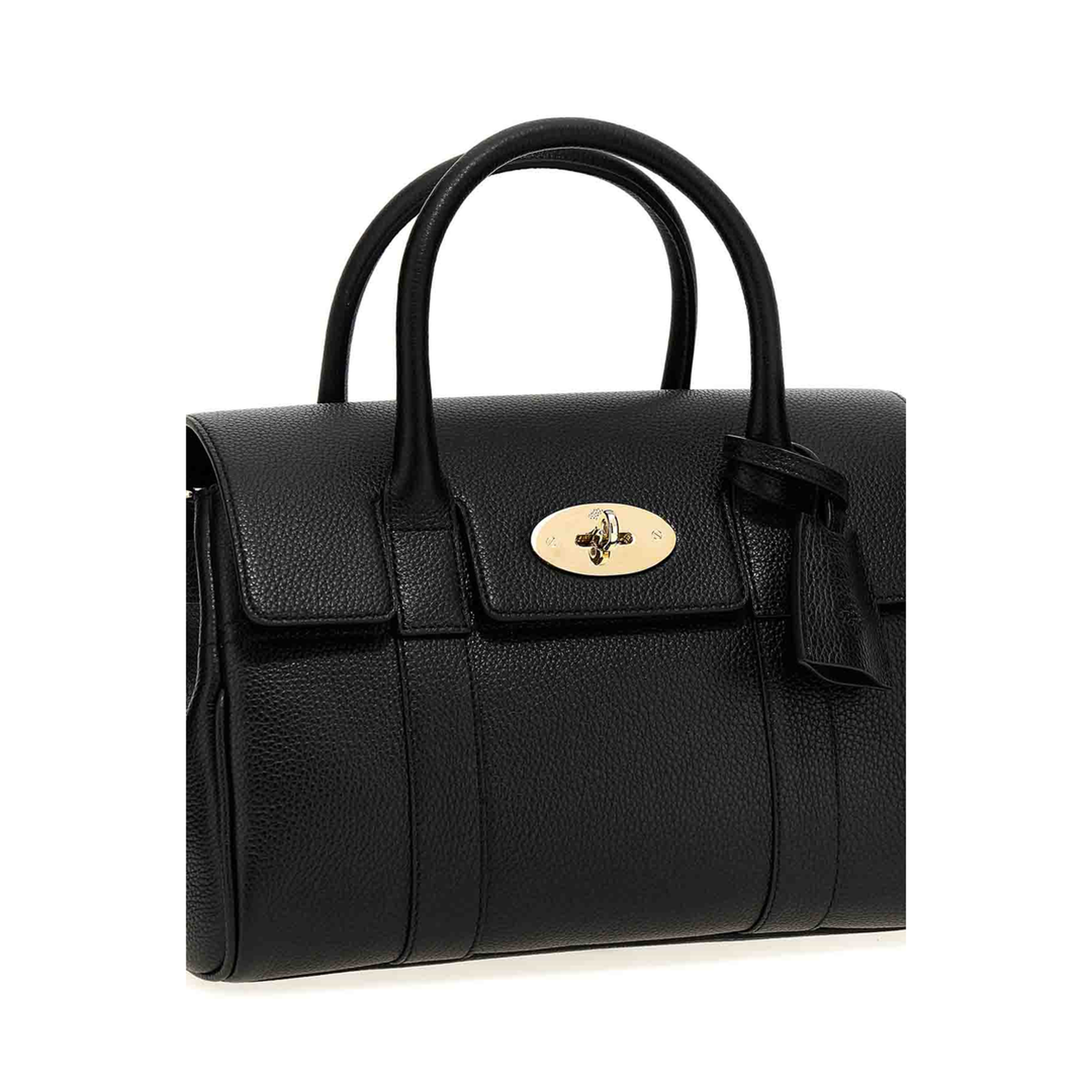 Bayswater Small Classic Grain Satchel - Black - Image 3