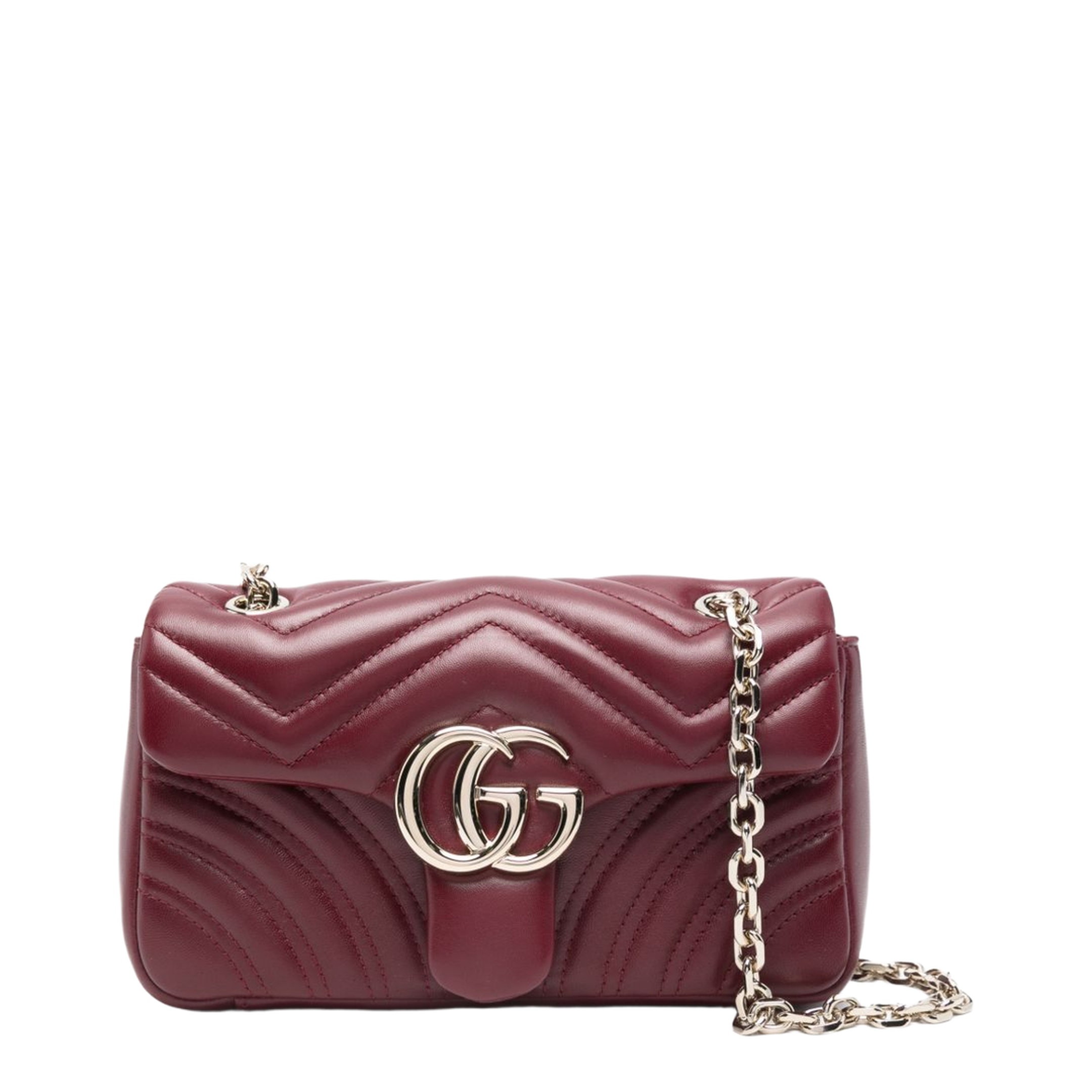 Small Shoulder Bag Red Leather - Image 1