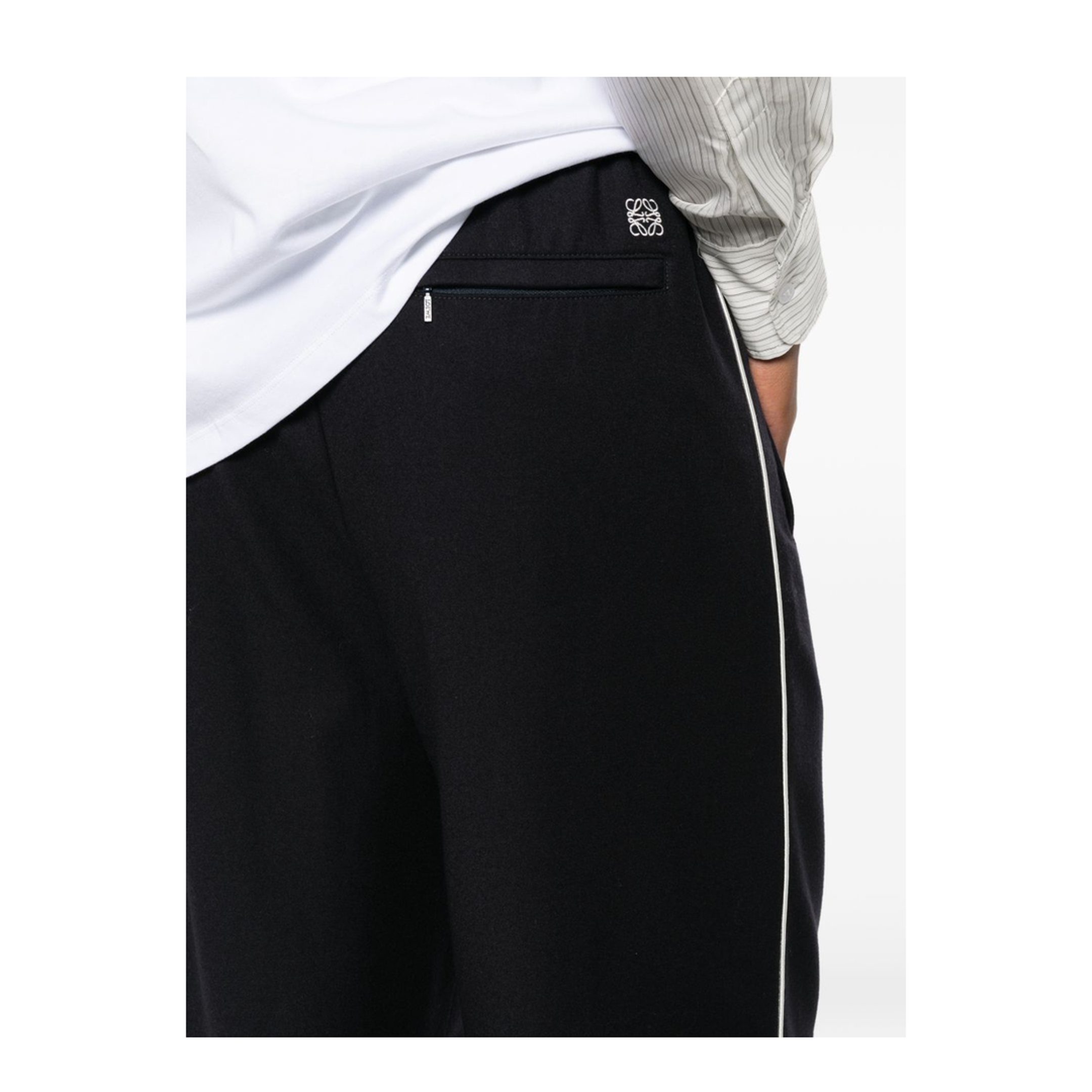 Wool Drawstring Trousers - Image 4