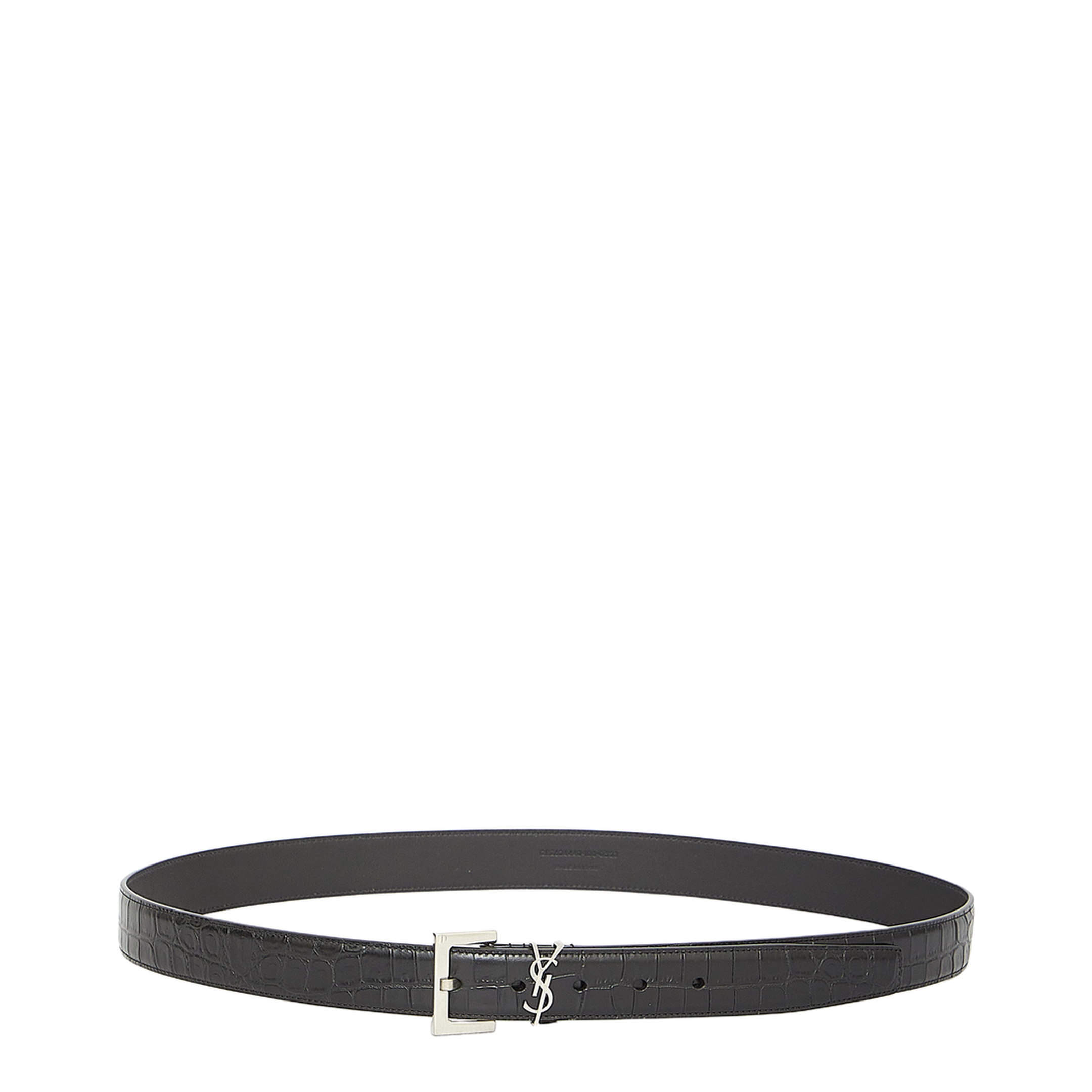 Crocodile-embossed Belt - Image 1