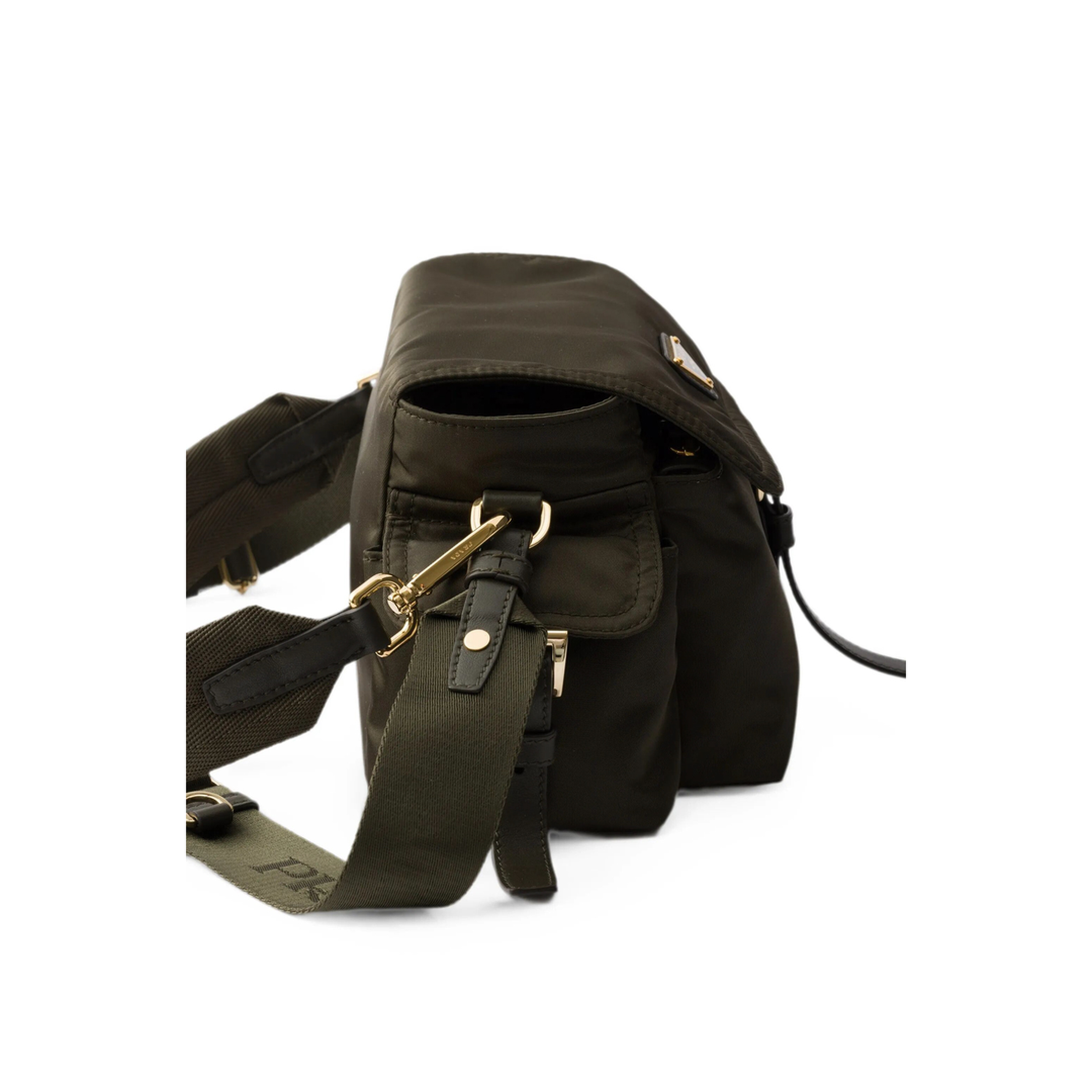 Explore Medium Re-Nylon Shoulder Bag - Black - Image 9