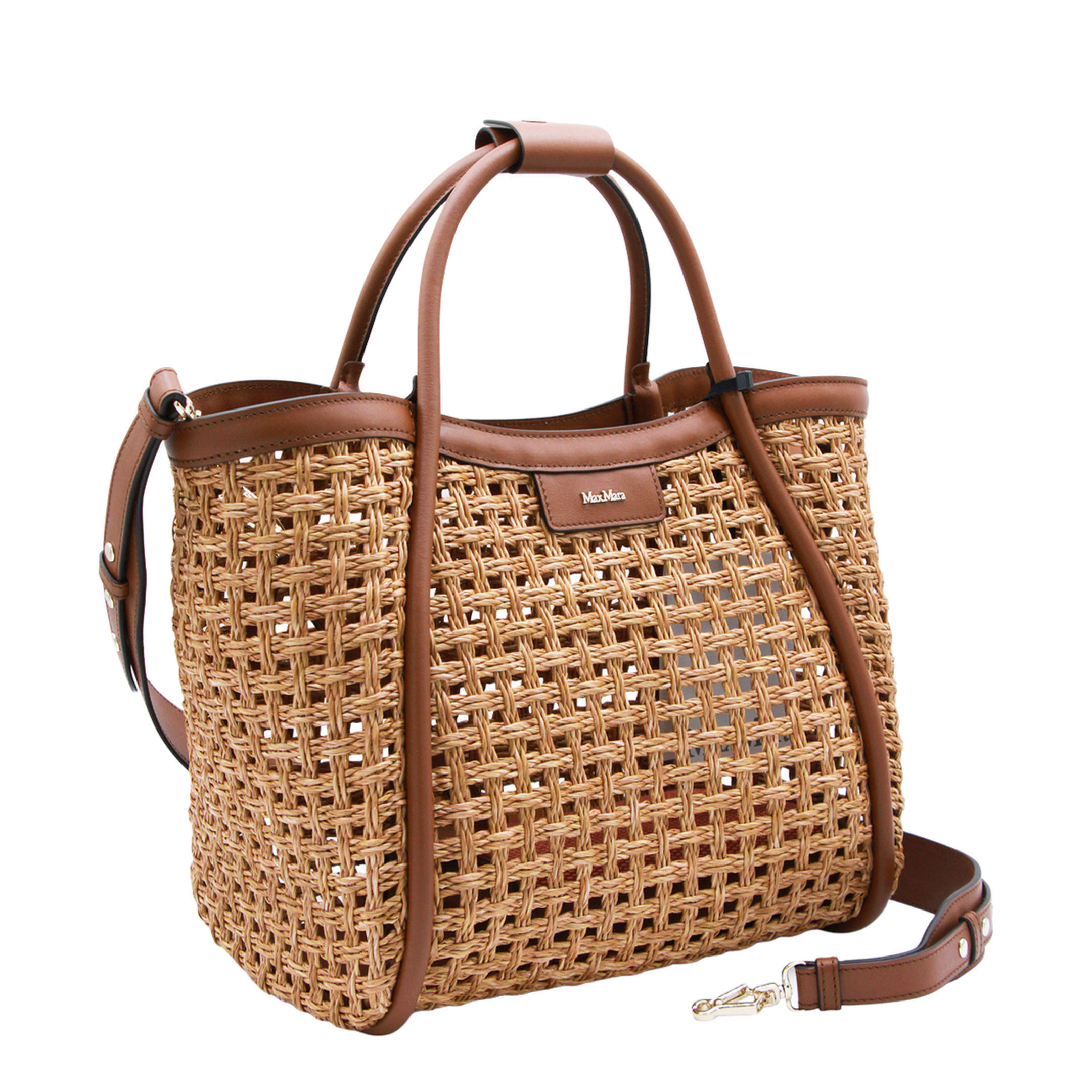 Woven Raffia Handbag - Natural - Image 2