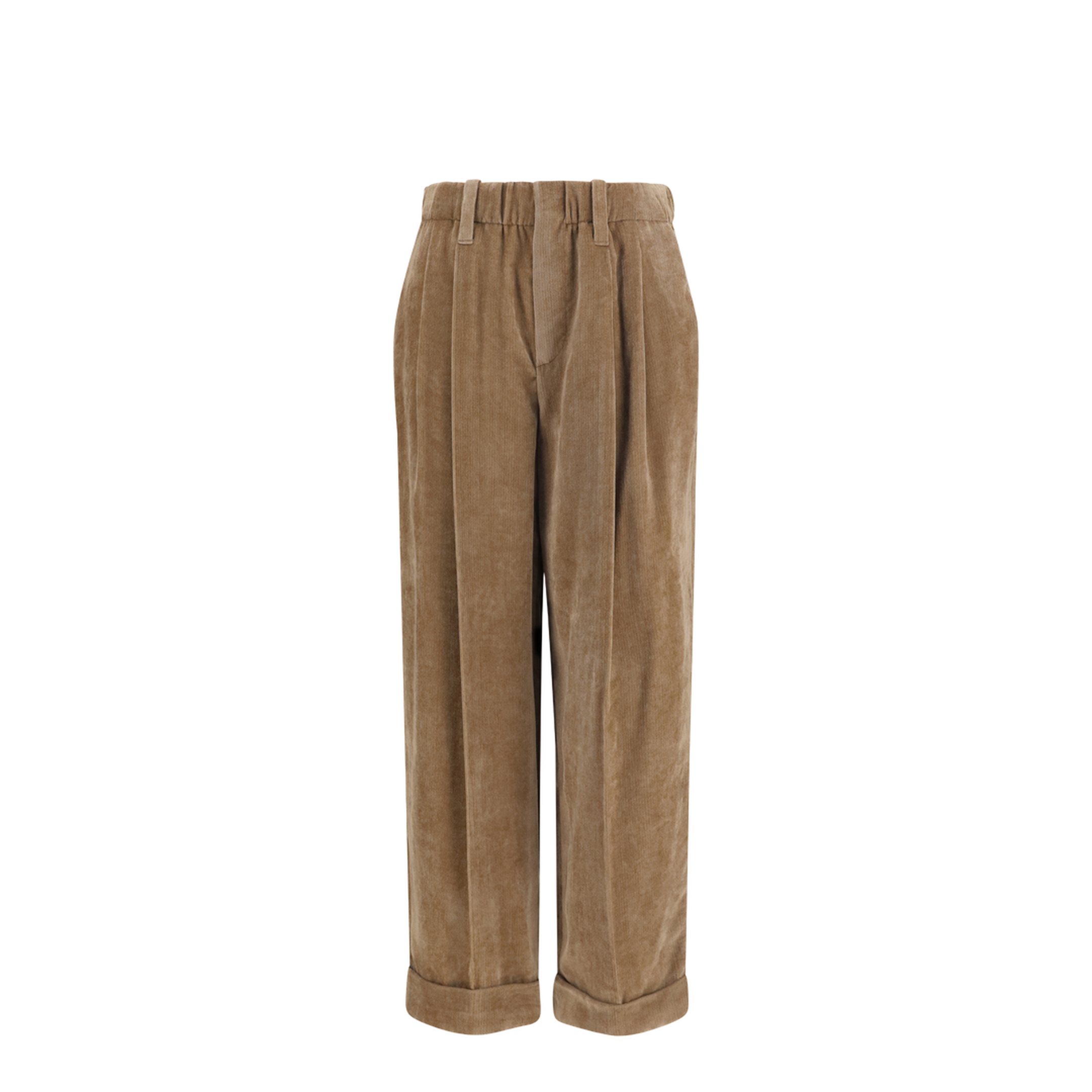 Elasticated Viscose and Cashmere Pants - Image 1