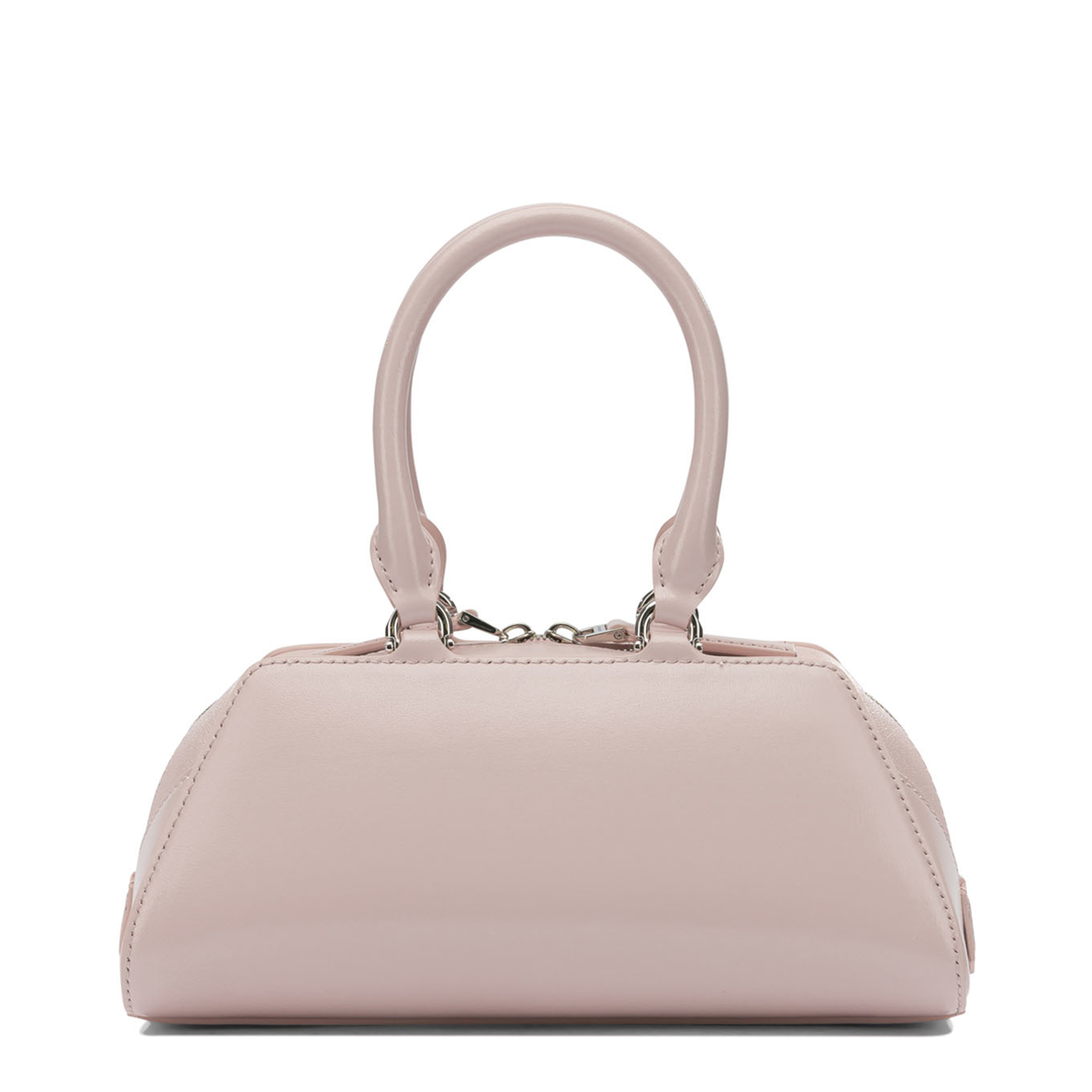 Antigona Mini Box Leather Handbag - Baby Pink - Image 3