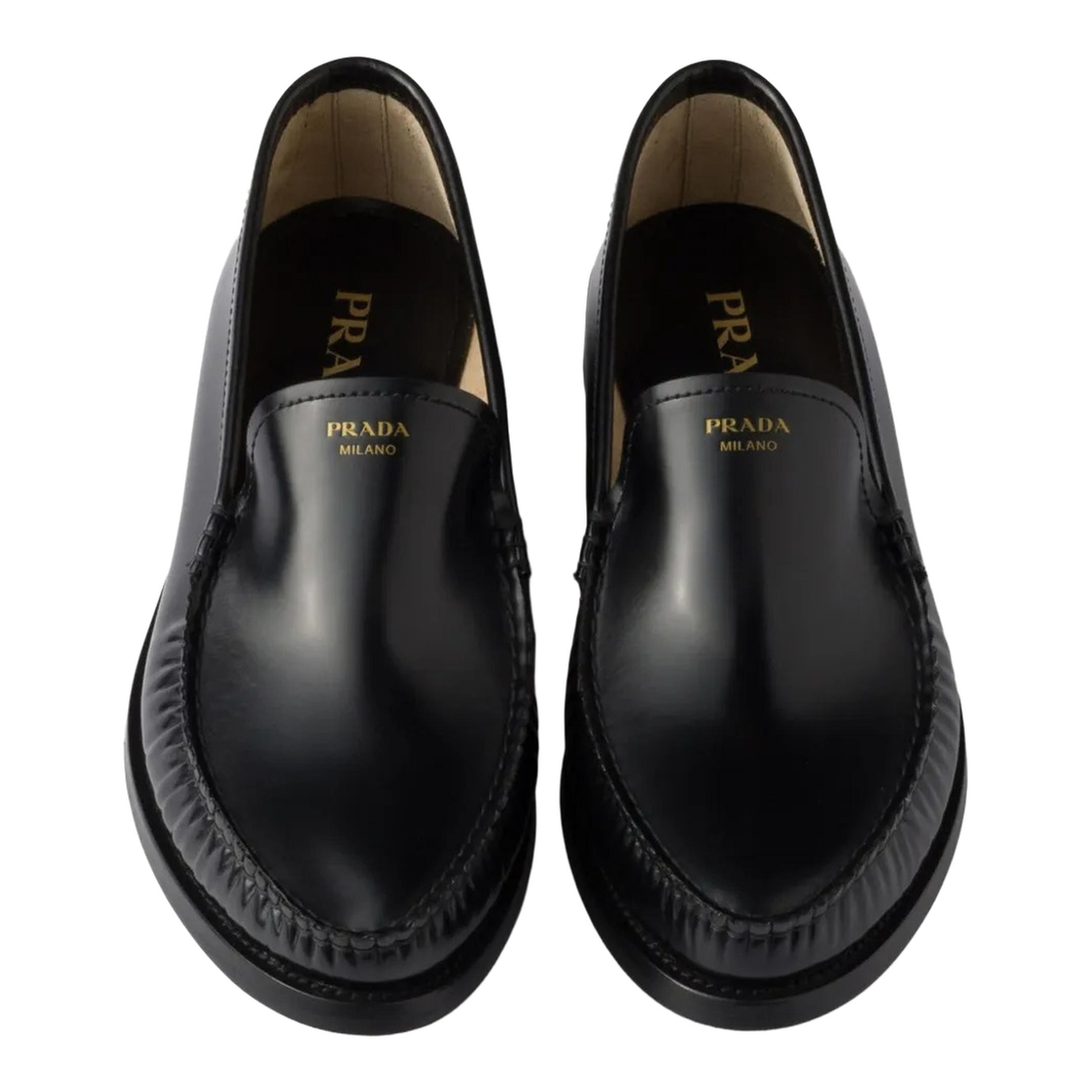 Brushed Fumé Leather Loafers - Image 2