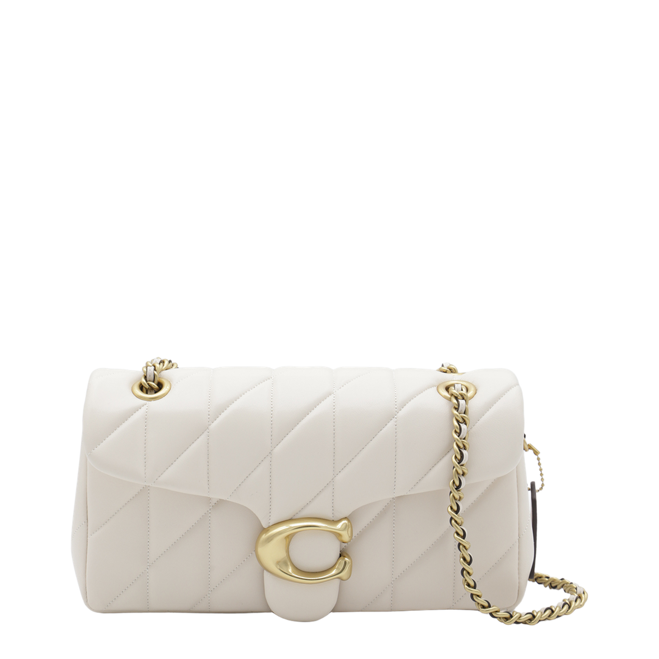 Tabby Nappa Leather Shoulder Bag - Chalk - Image 3