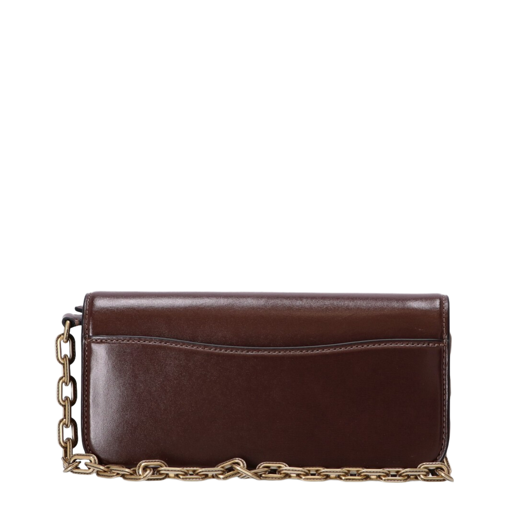 Clutch Bag Leather Brown - Image 4