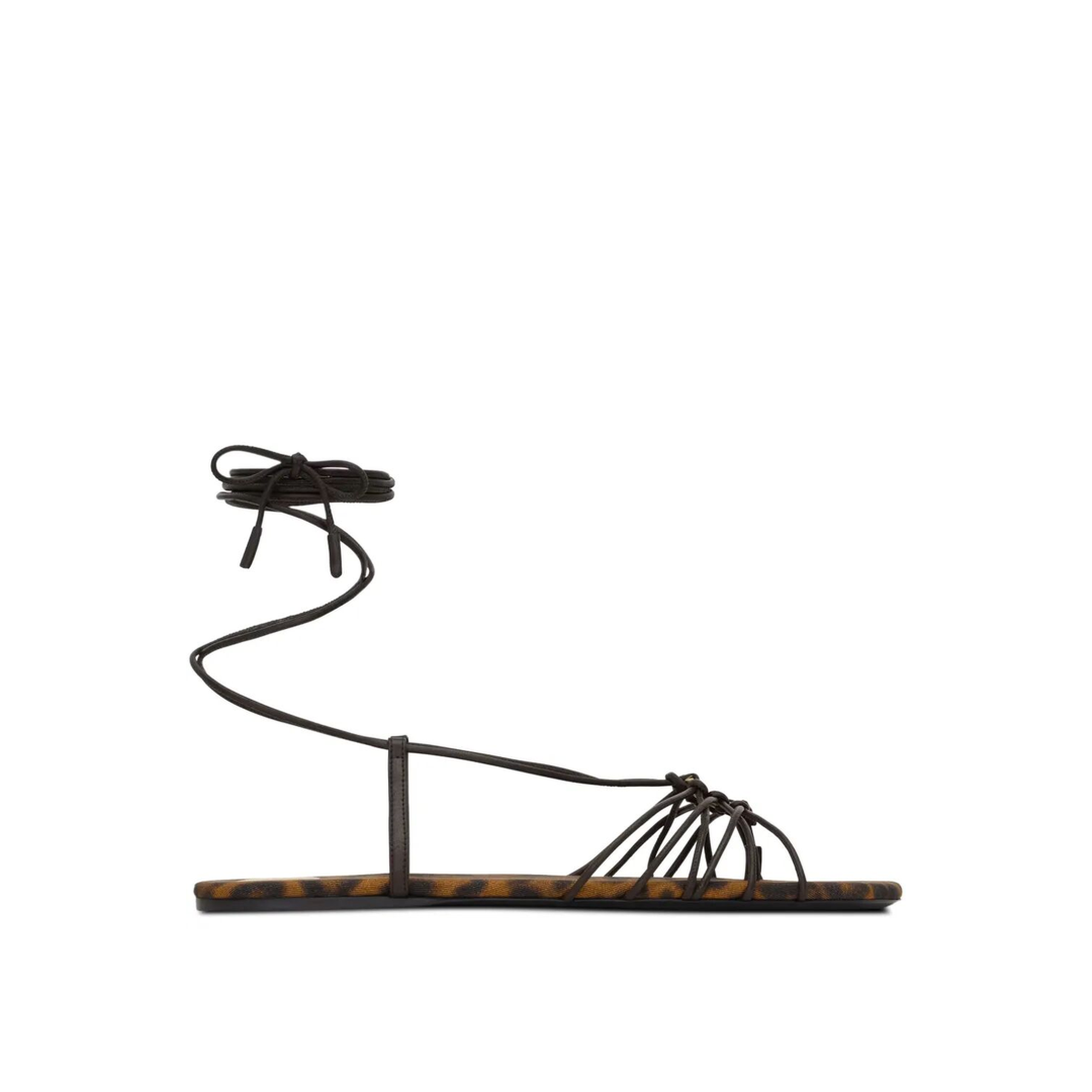 Ankle Strap Babylone Flat Sandals - Image 1