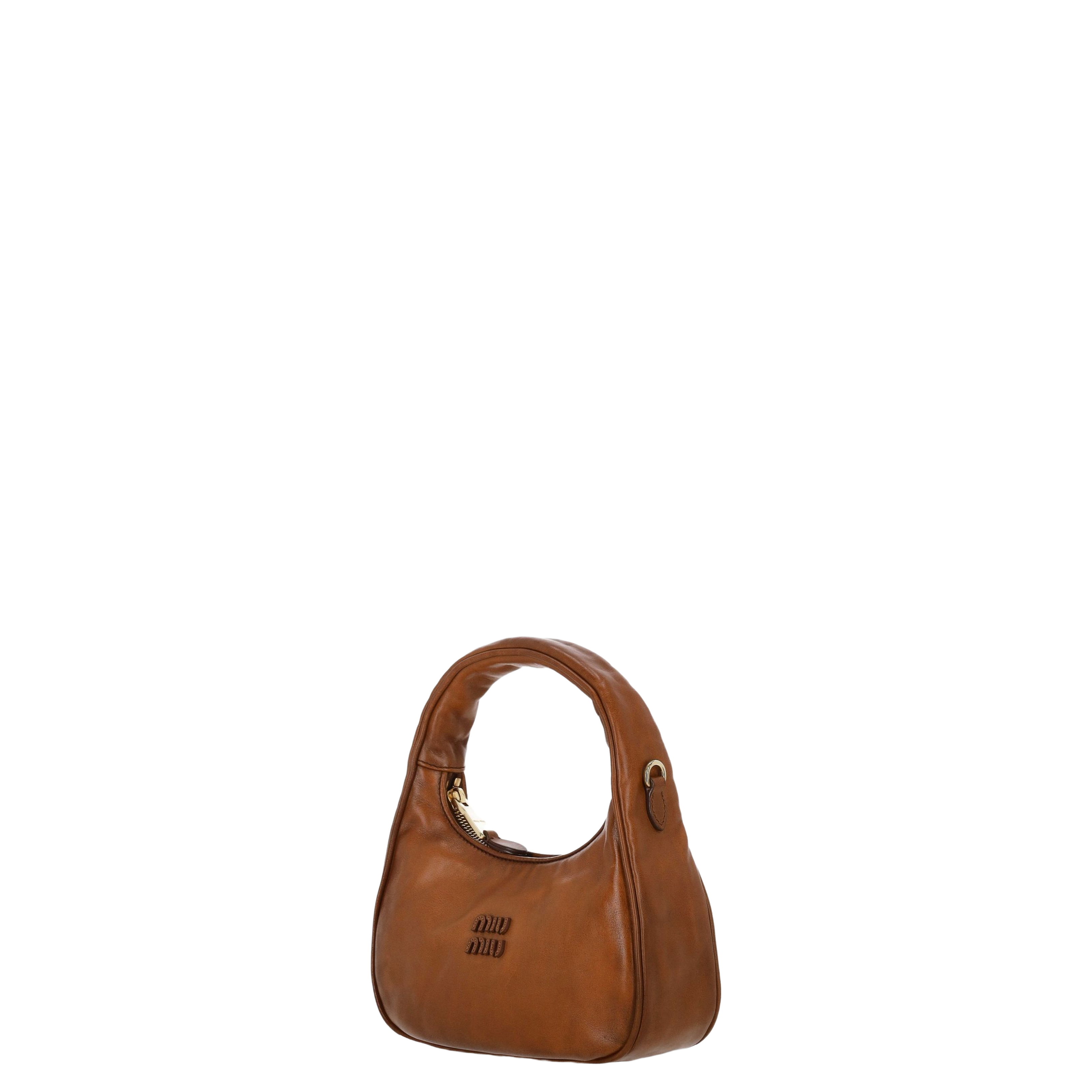 Women's Clutch Bag Leather Brown - Image 2