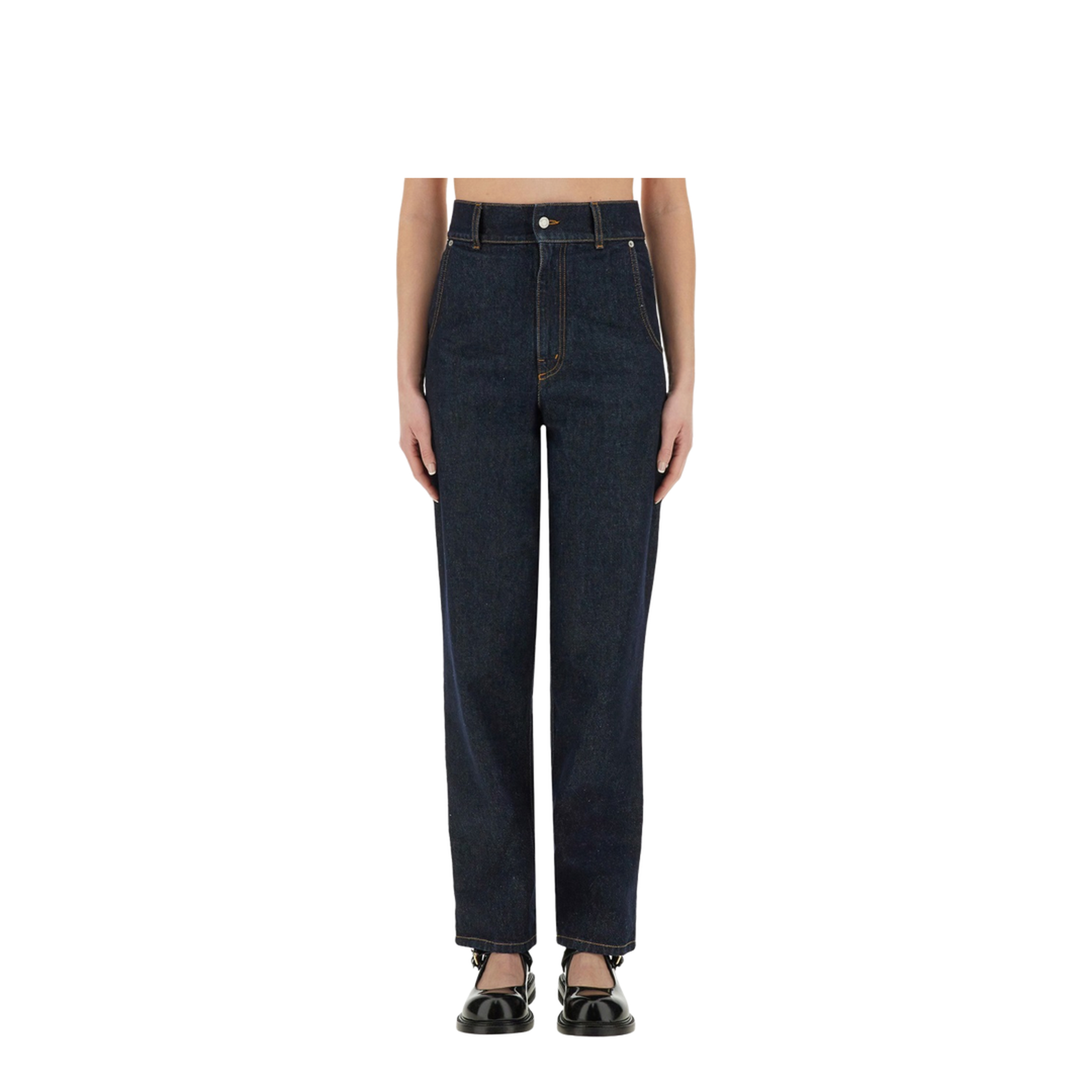 "LAUREL CROWN PATCH" DENIM PANTS - Image 1