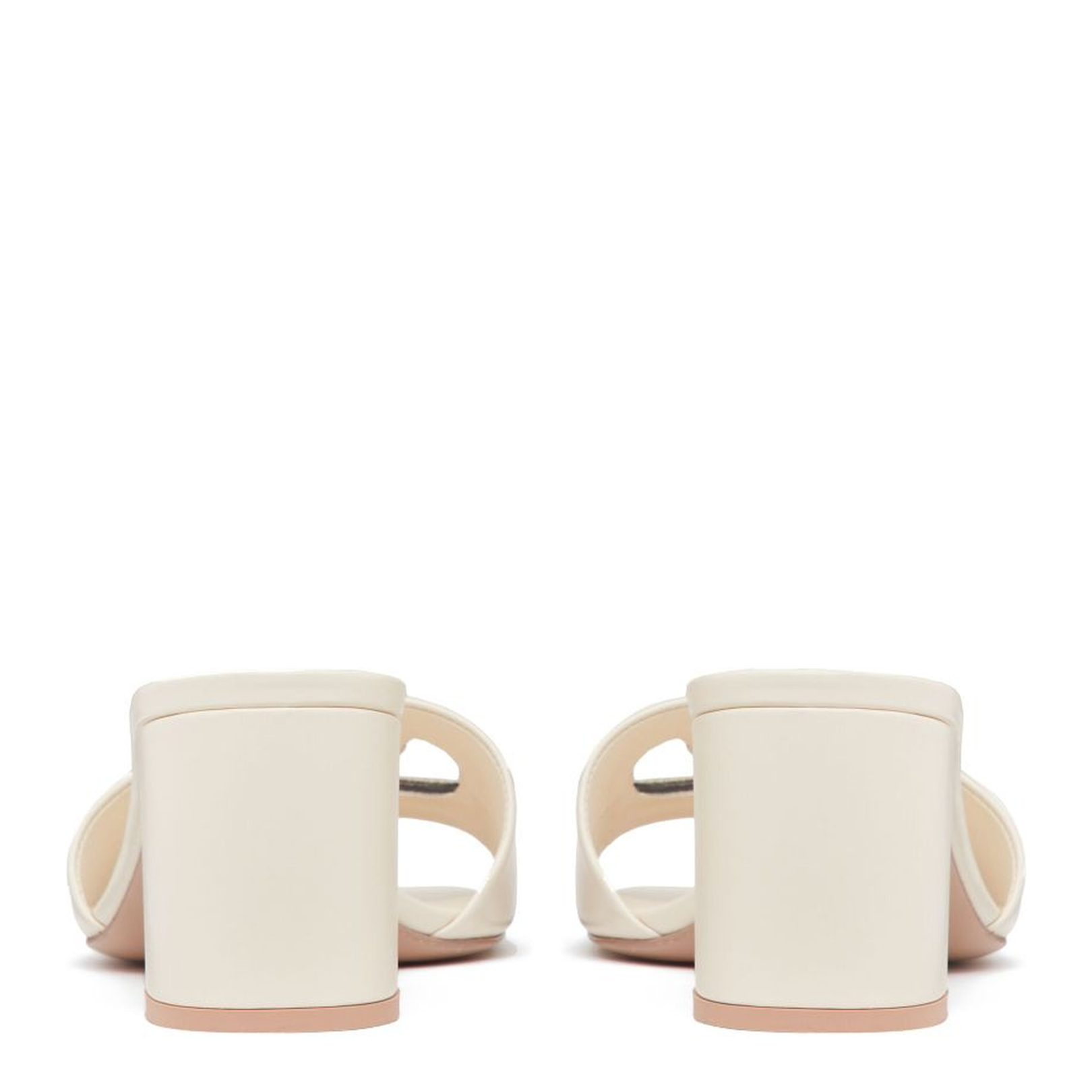 VLogo Cut-Out Leather Mules - Image 4