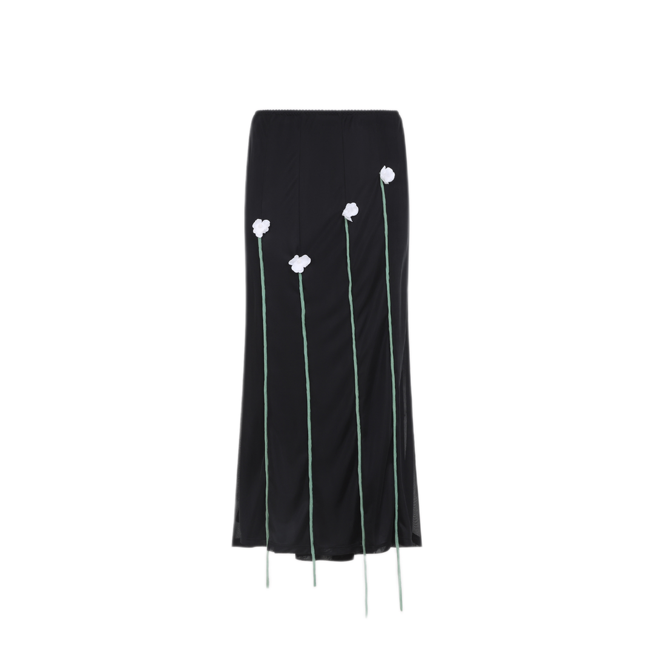 Midi Skirt Flower Details - Image 1