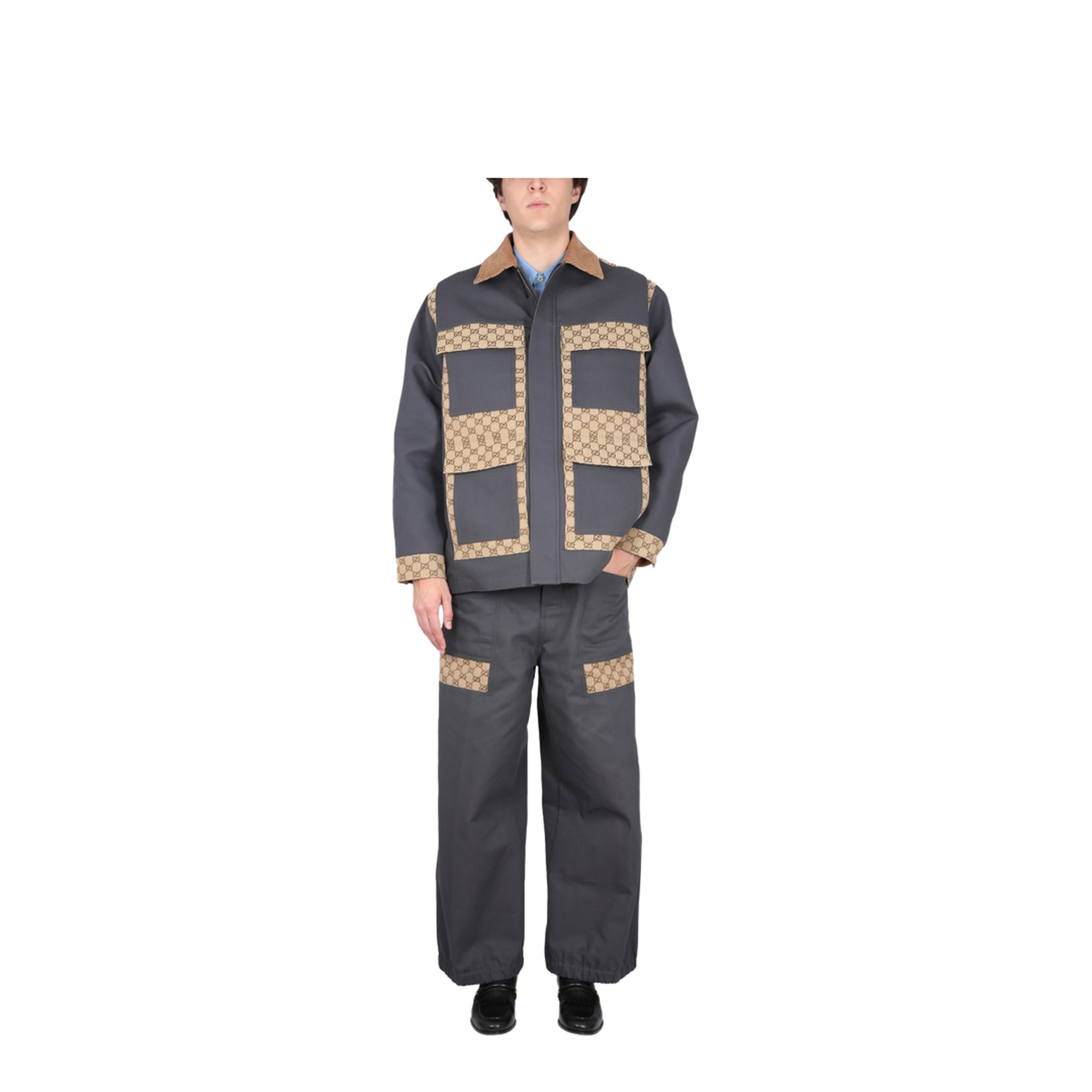 Cotton Fabric Pants with Inserts - Image 2