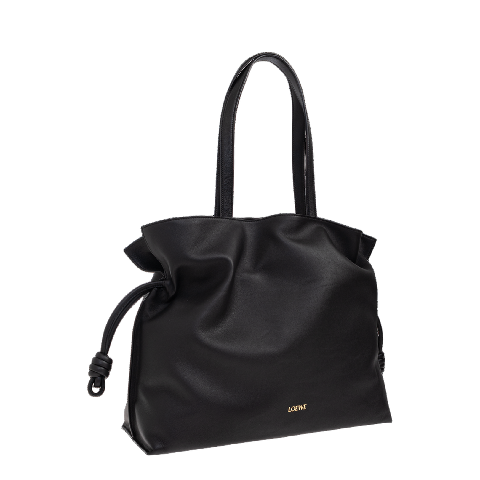 Flamenco XL Leather Shoulder Bags - Black - Image 4