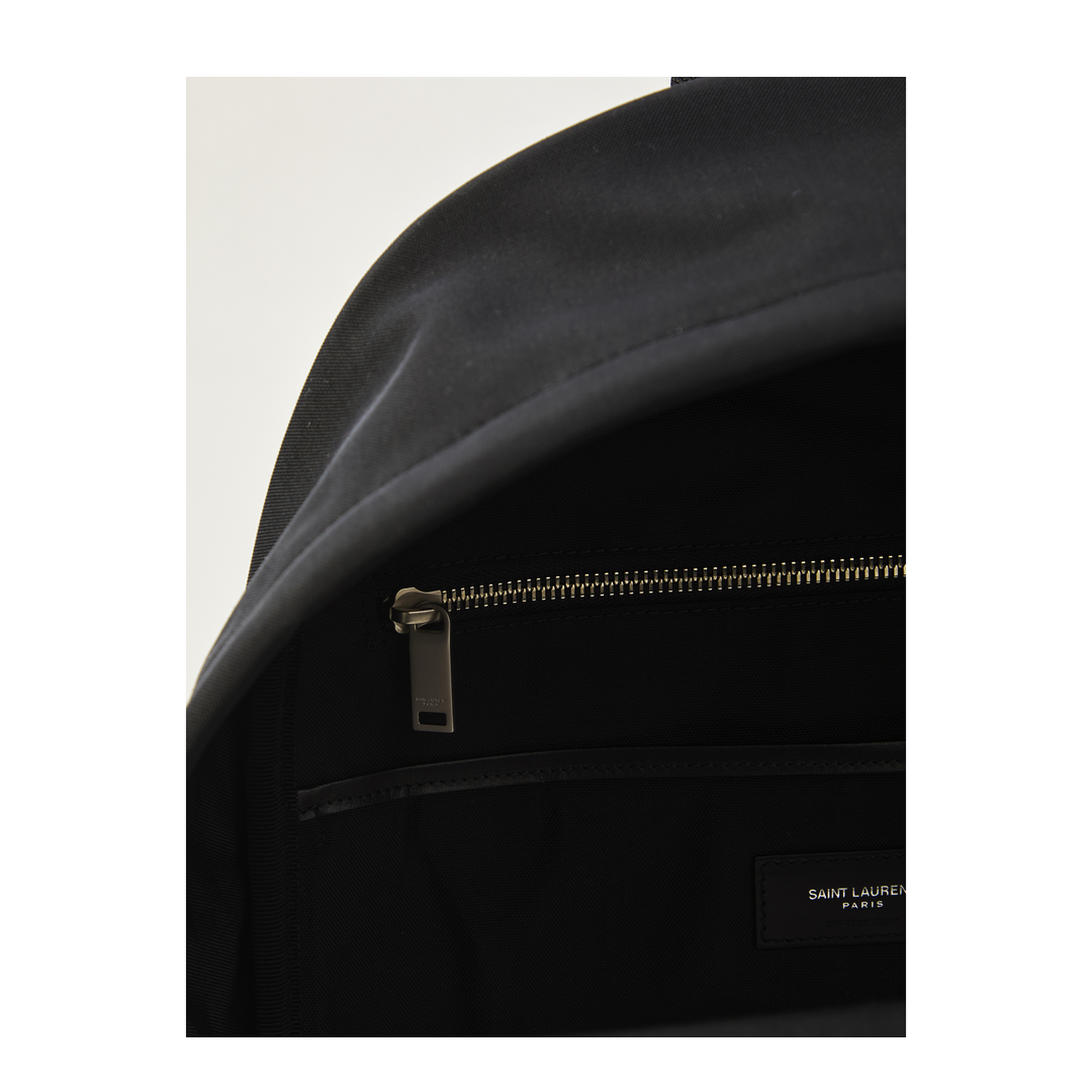 City Canvas, Nylon And Leather Backpack - Black - Image 4