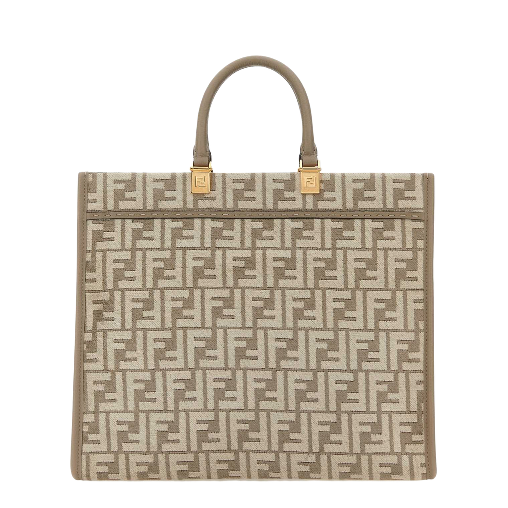 Sunshine Medium Canvas Shopper Bags - Beige - Image 2