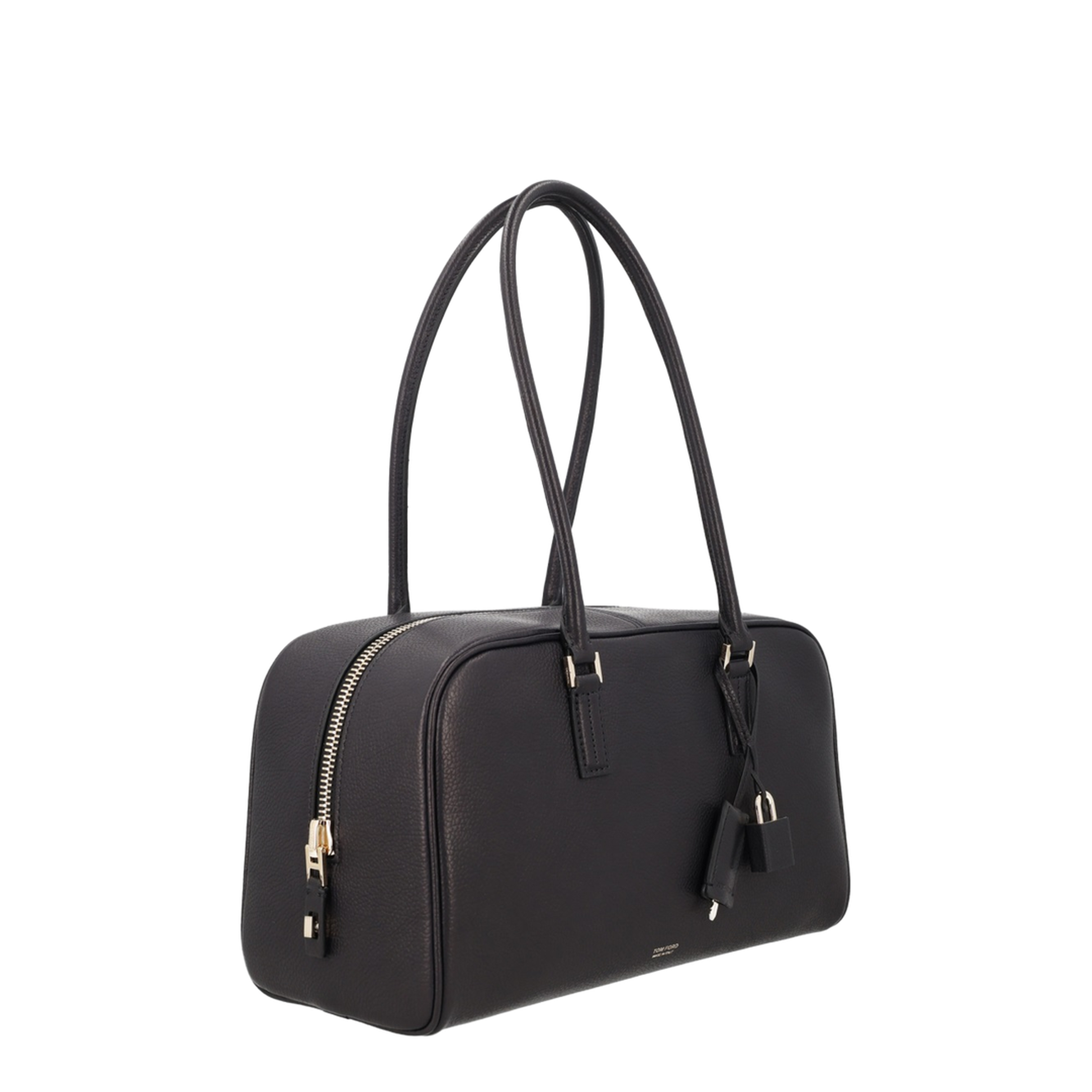 Stryke Small Soft Grain Leather Zipped Shoulder Bag - Caramel - Image 2