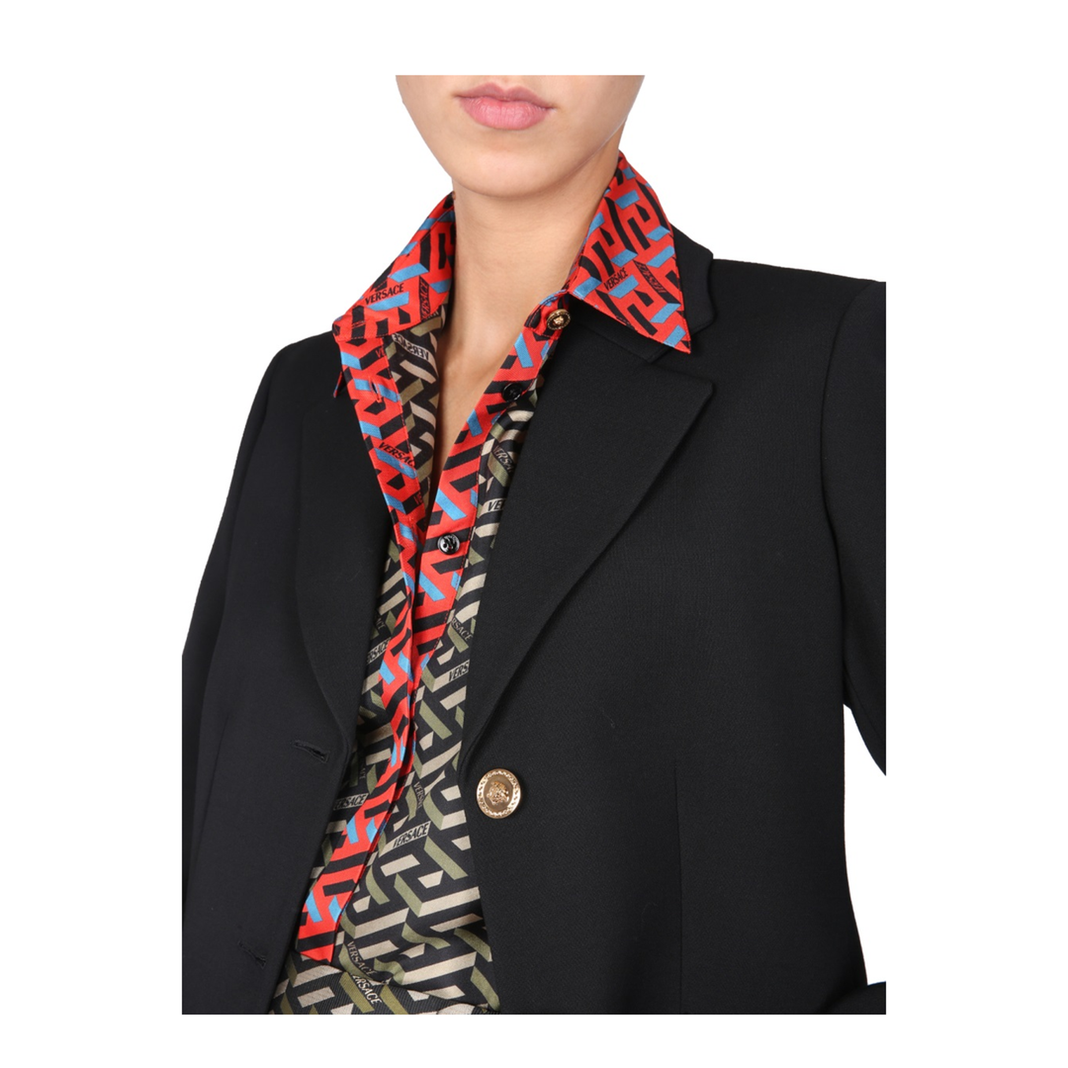 Jacket With Medusa Button - Image 4