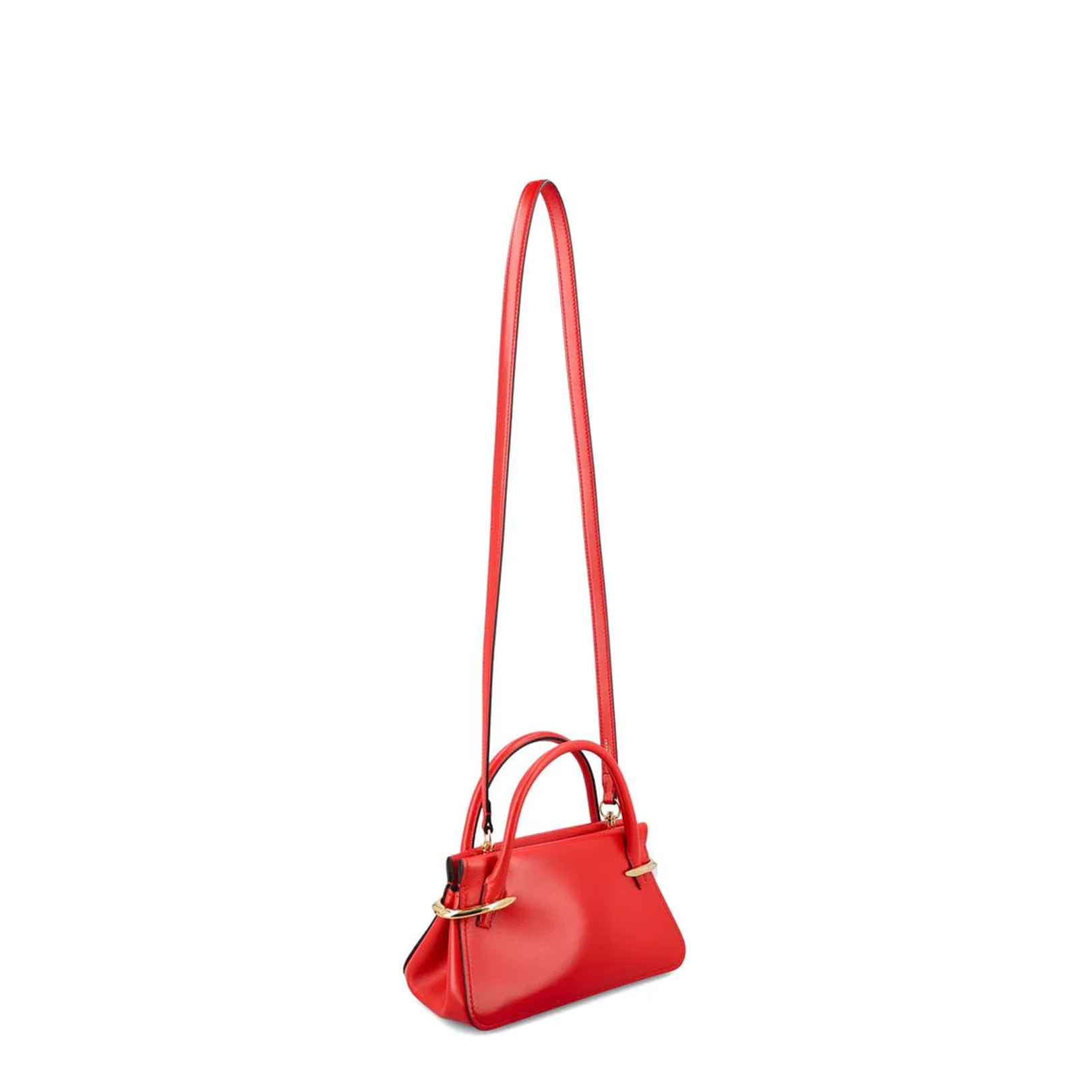 Pinch Mini Handbag Leather Red - Image 4