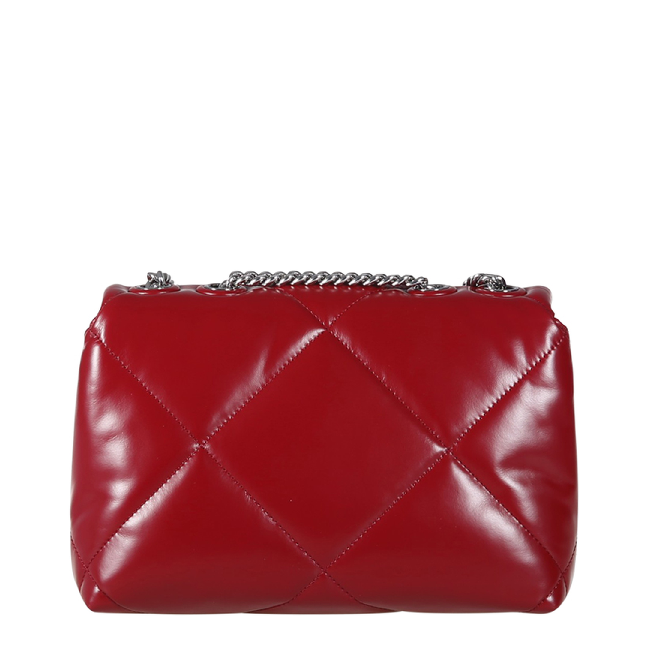 Kira Small Calf Leather Shoulder Bag - Dark Carmine - Image 1