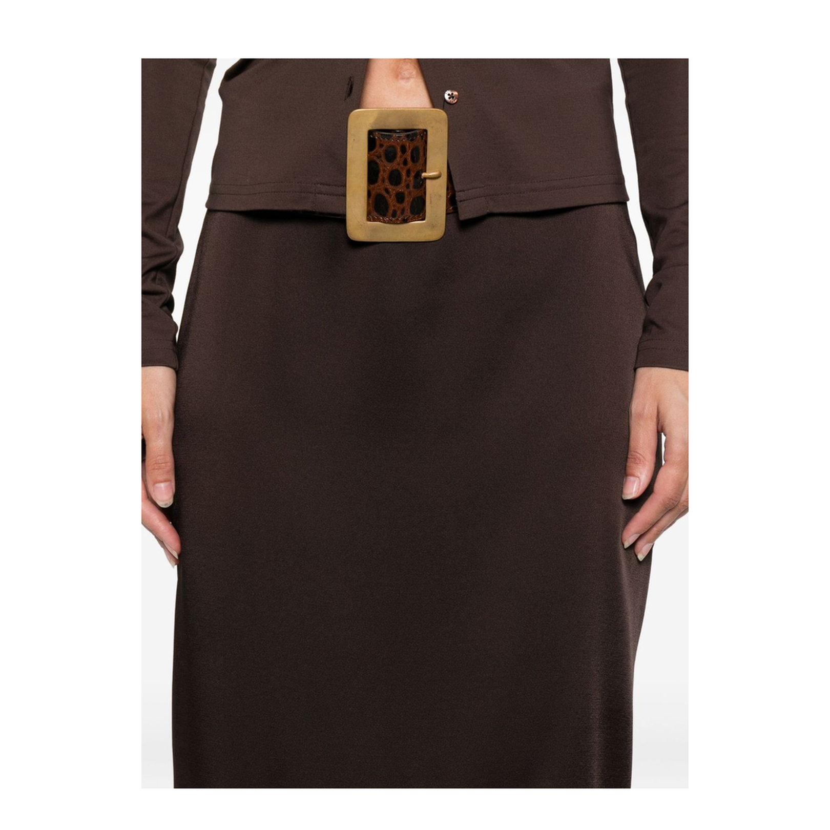 Satin Midi Skirt - Image 4