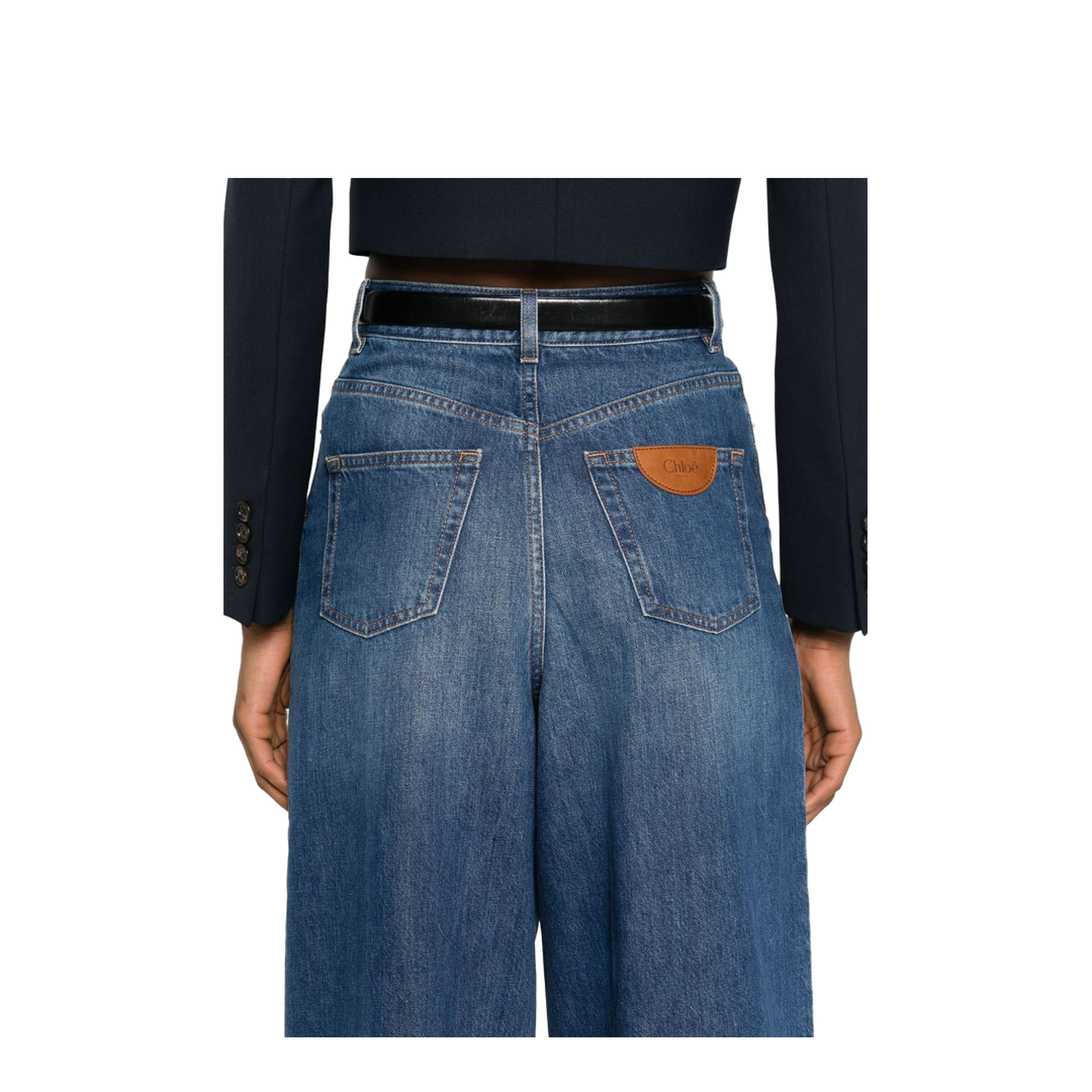 Straight Leg Jeans - Organic Cotton Wide Leg Denim Jeans - Image 5