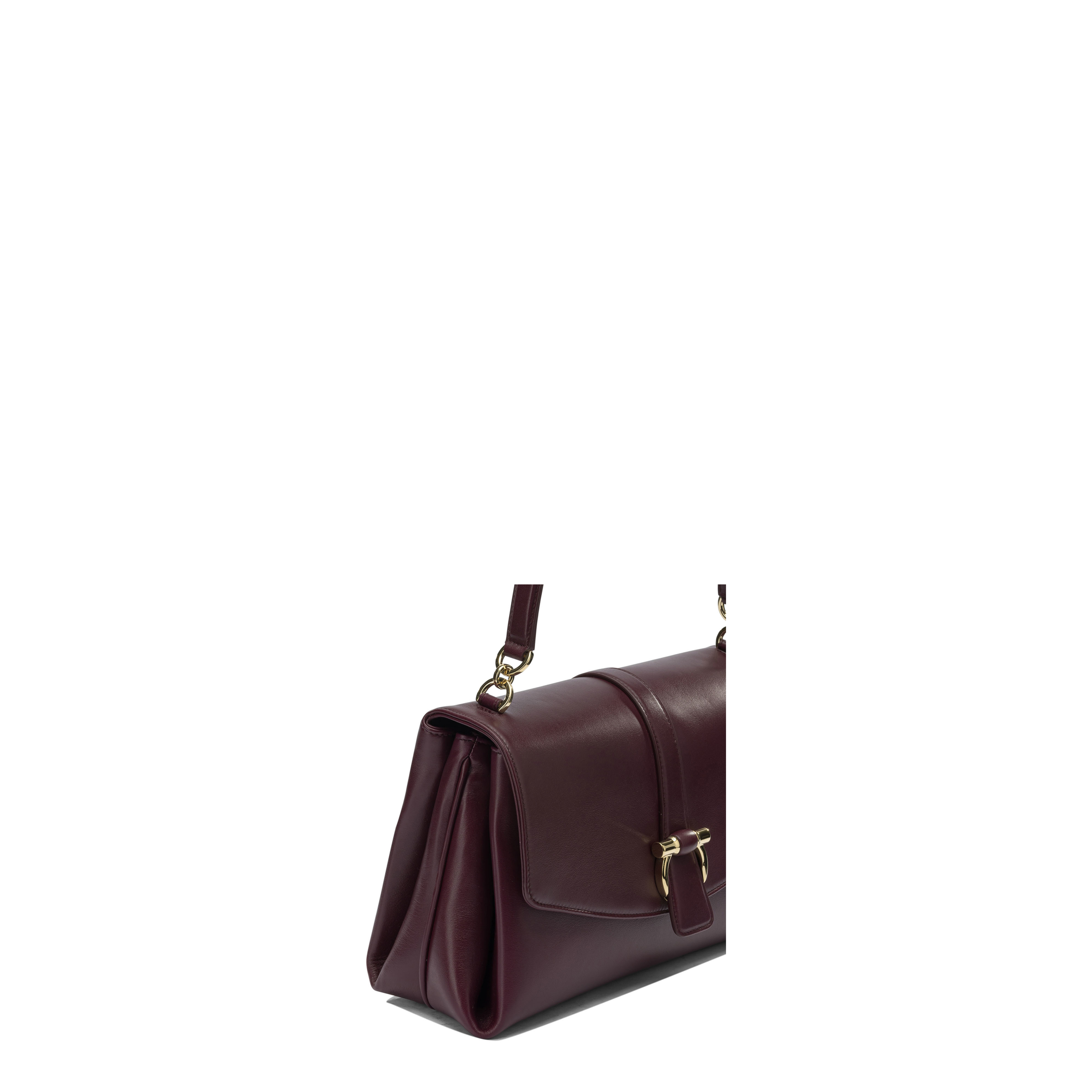 Leather Handbag Maroon - Image 4