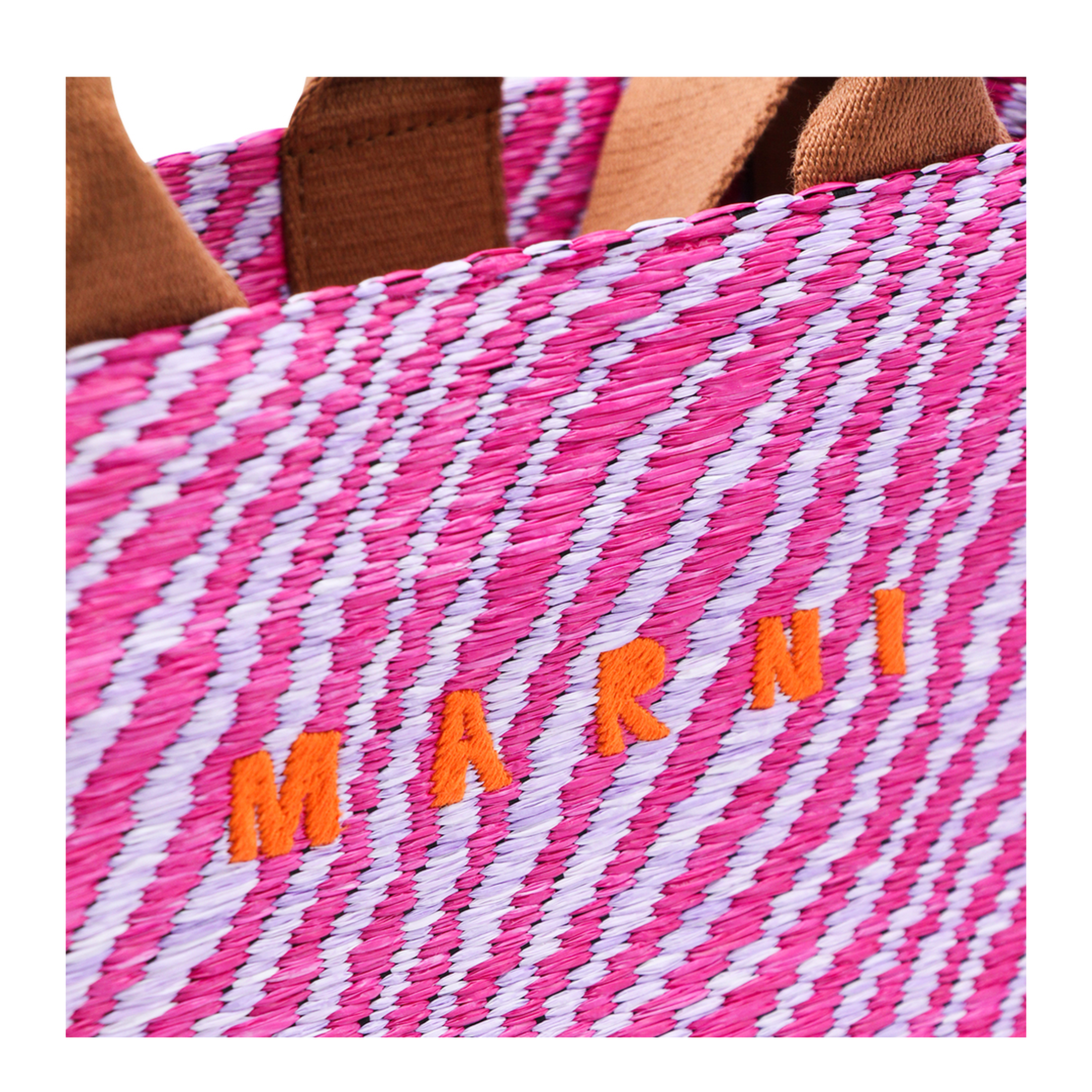 Small Raffia-Effect Basket Tote - Natural - Image 7