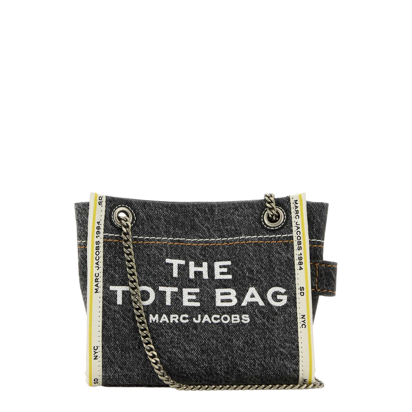The Denim Chain Crossbody Bag - Image 1