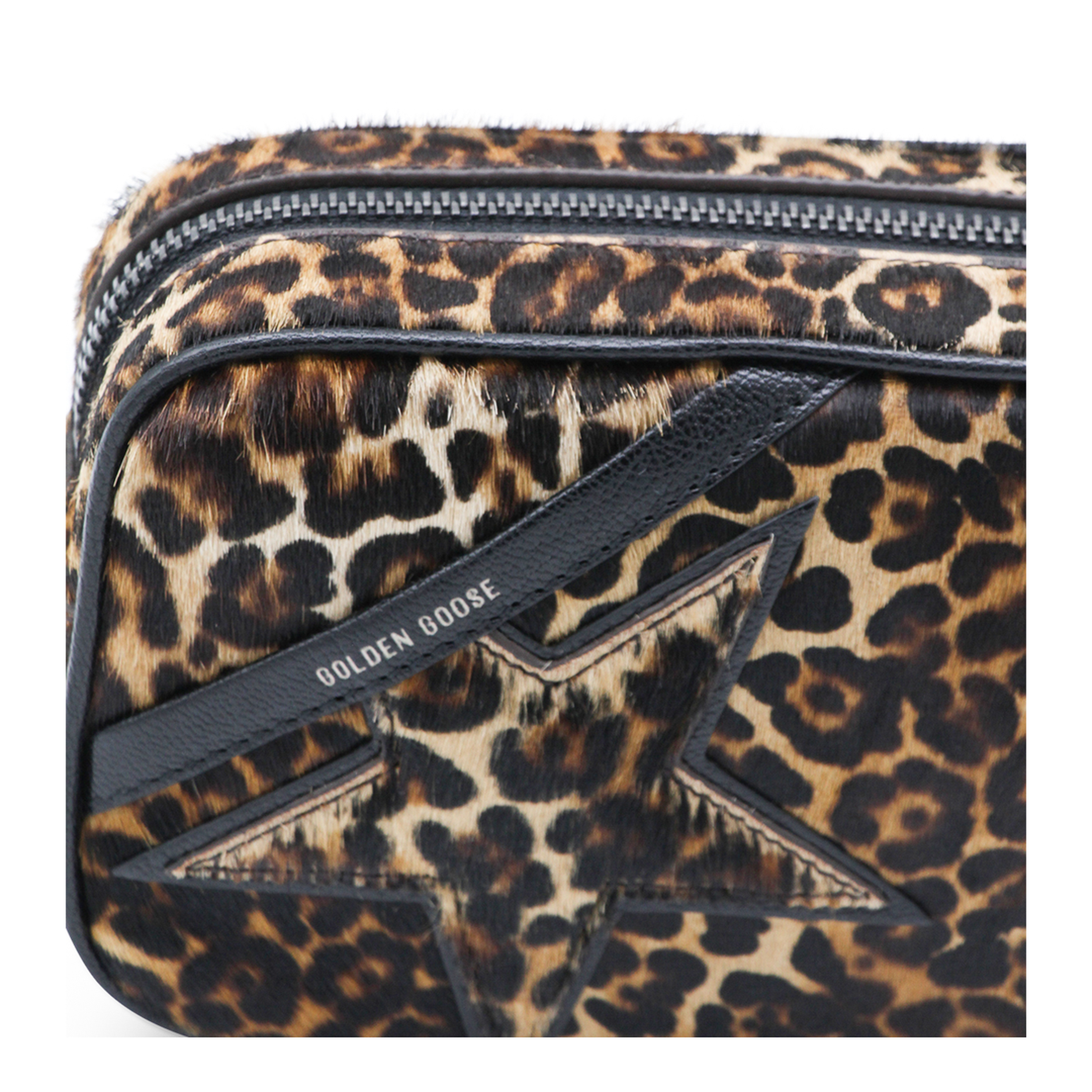 Mini Star Bag Mini Pony Skin Crossbody Bag - Beige, Brown and Black - Image 4