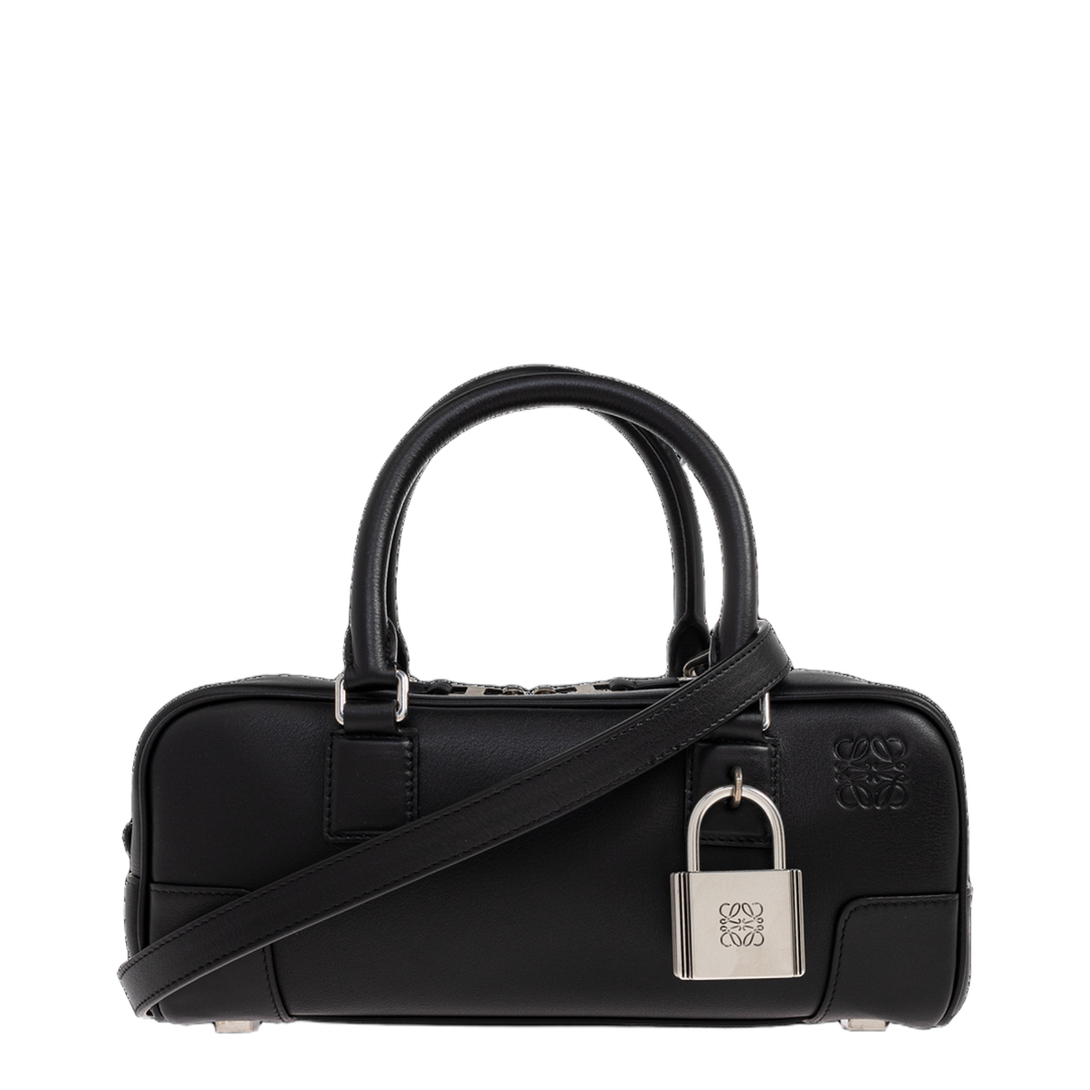 Amazona Cropped Calfskin Crossbody - Black - Image 1