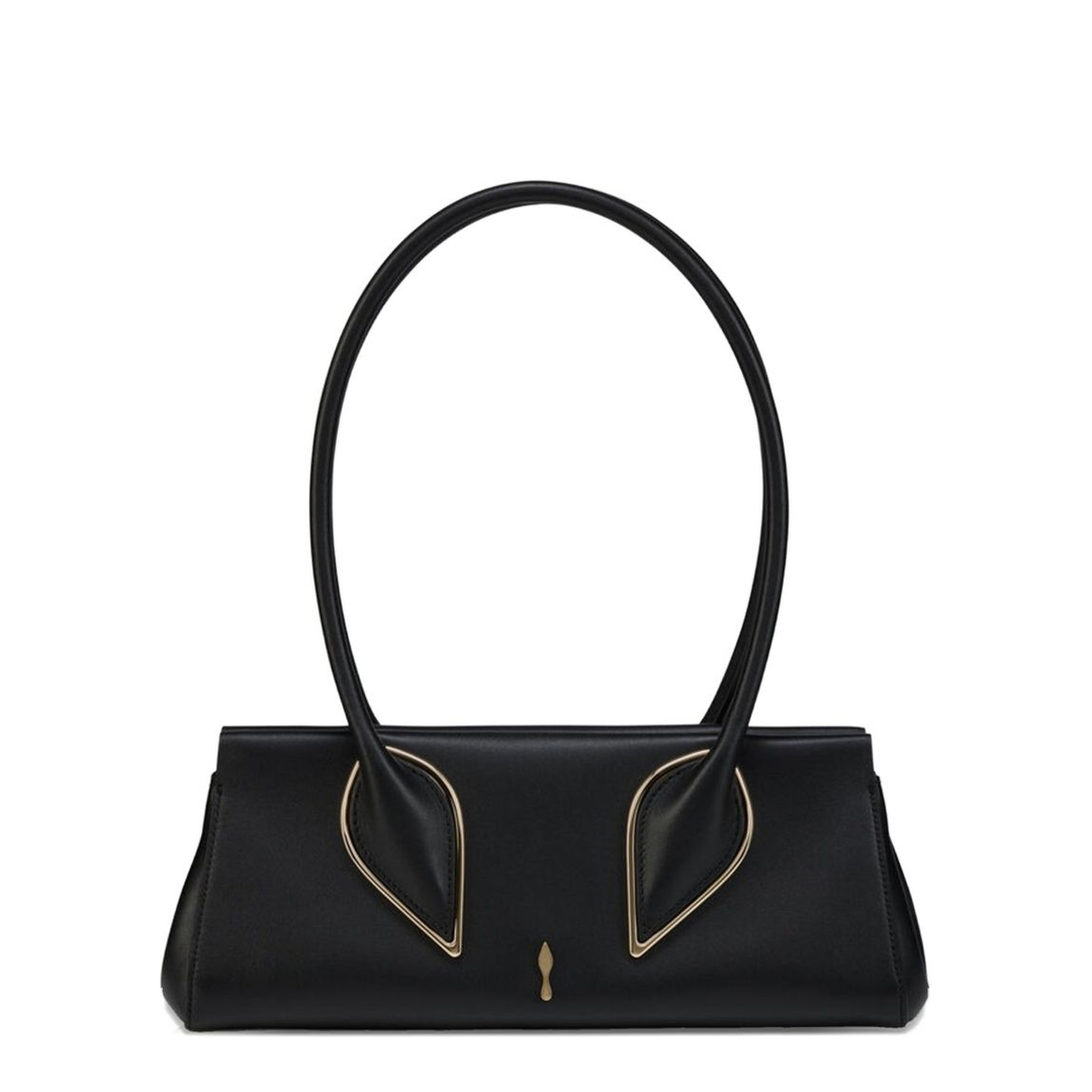 Venus Calf Leather Shoulder Bag - Black - Image 1