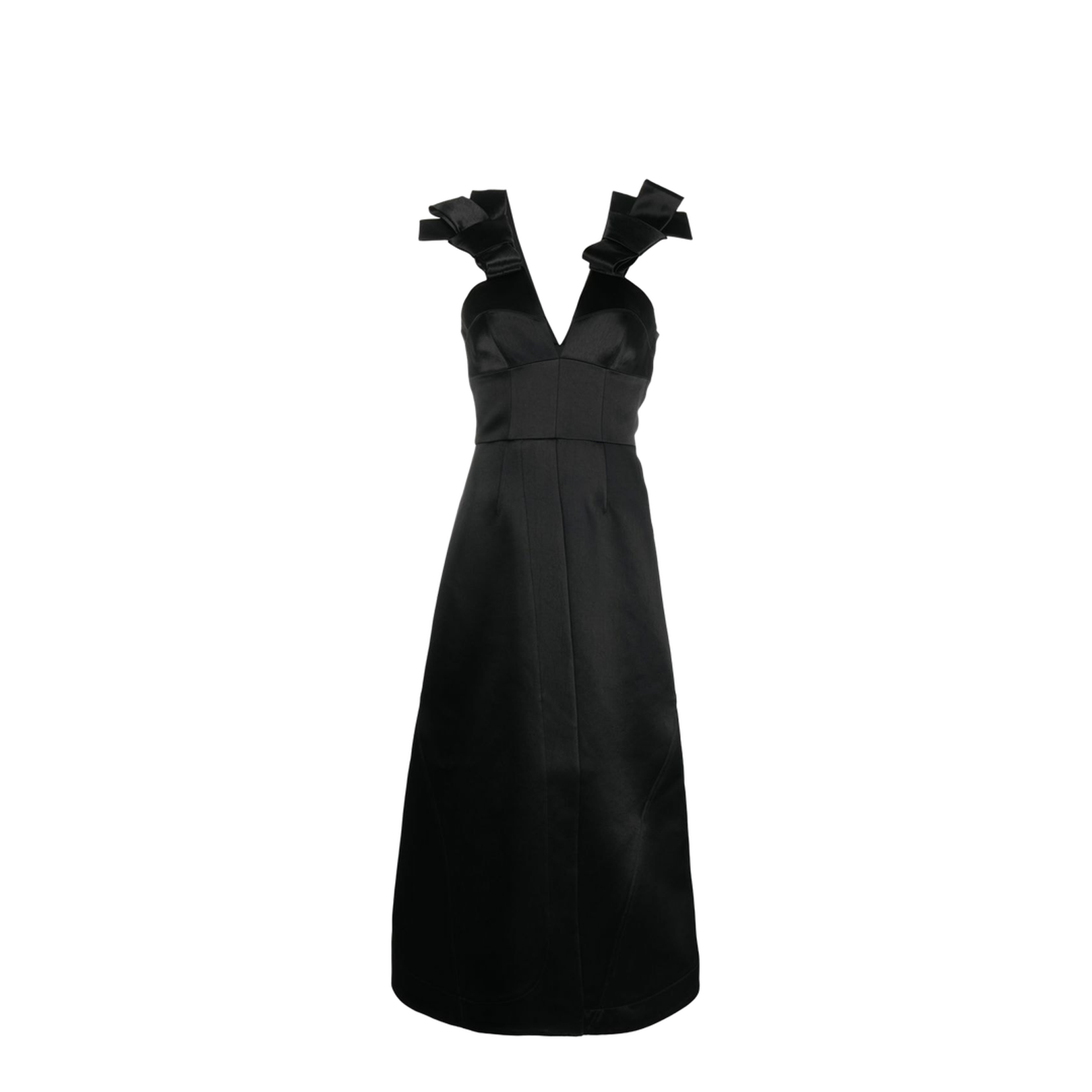 Satin Midi Dress - Image 3