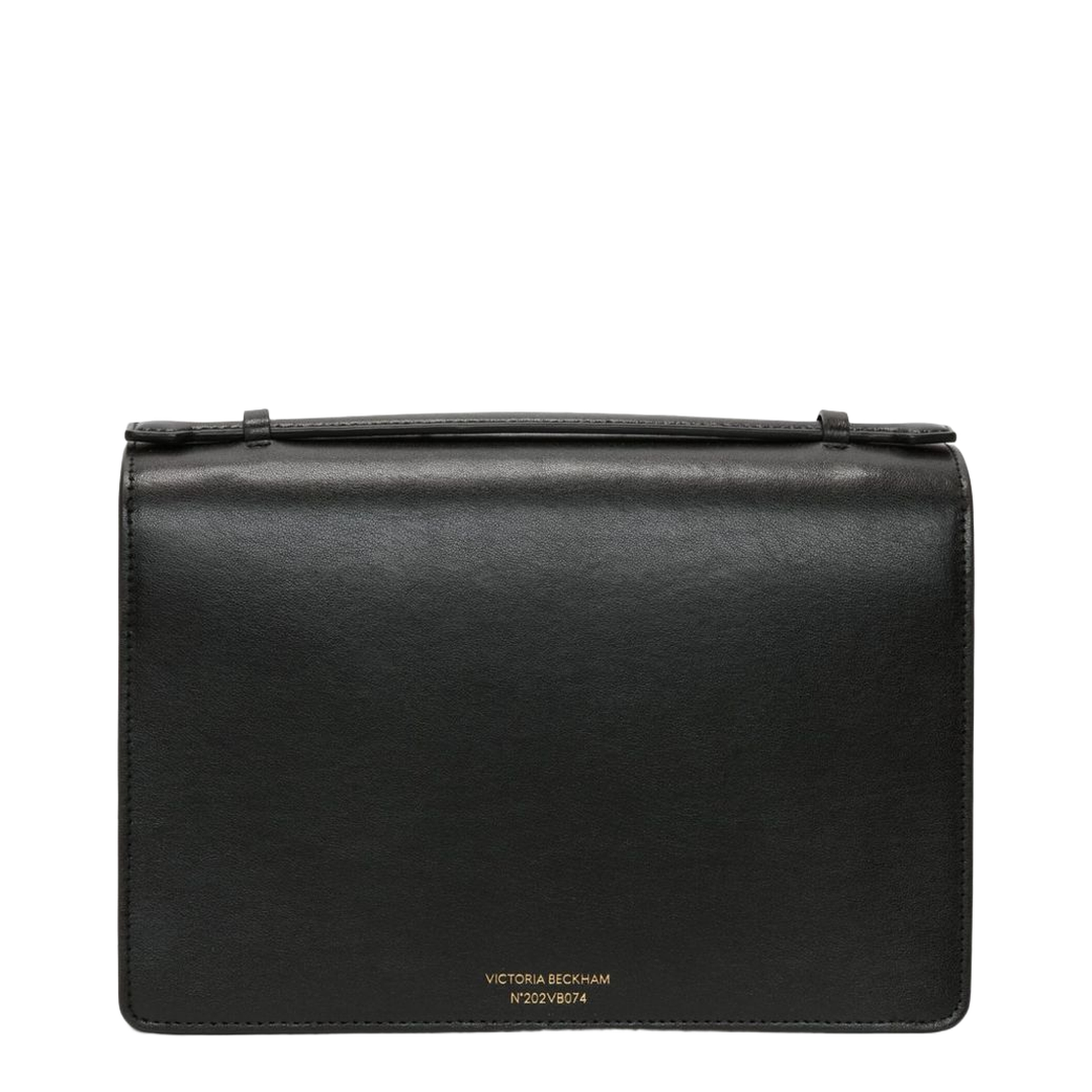 Dorian Medium Calf Leather Shoulder Bag - Black - Image 6