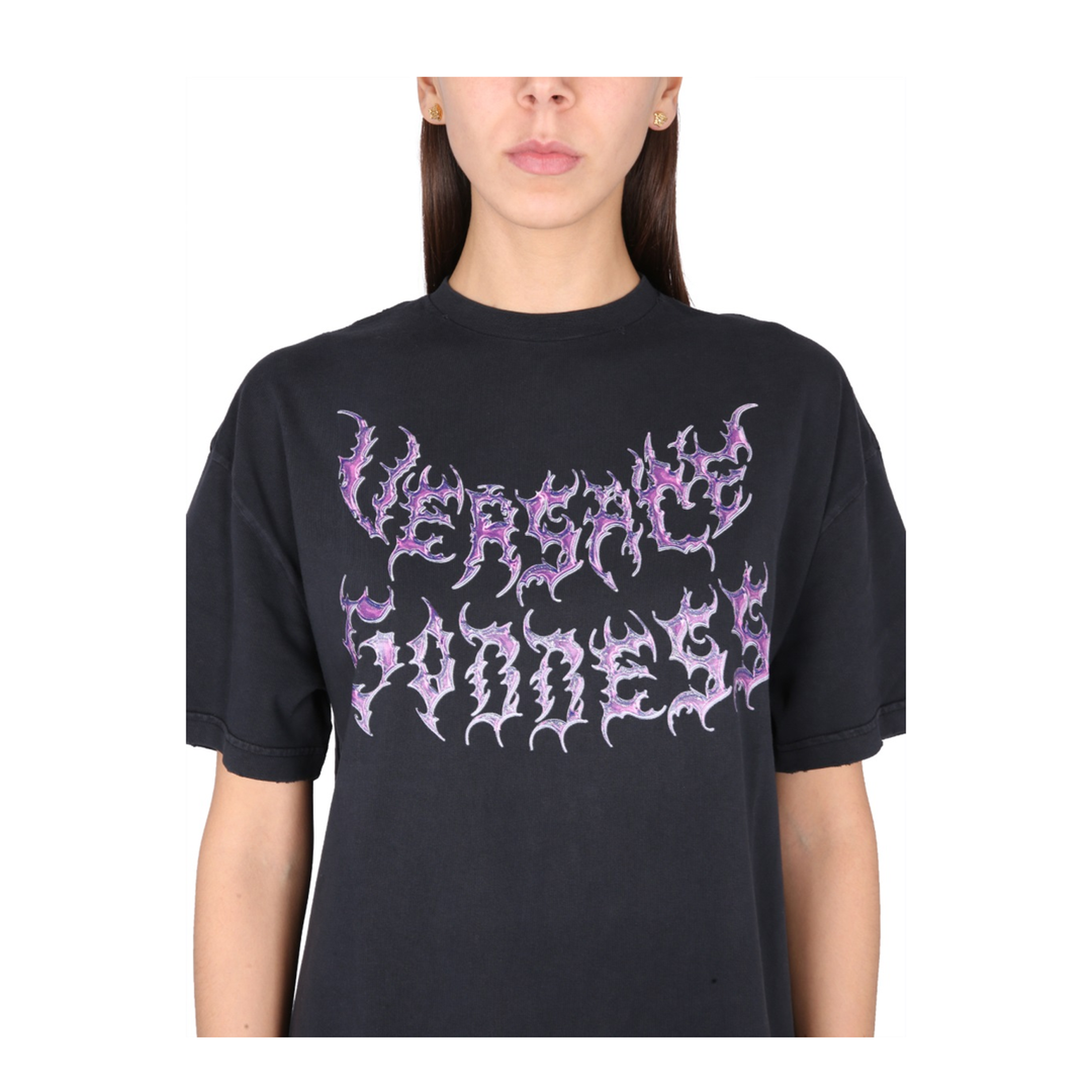 Logo-print Cotton T-shirt In Black - Image 4