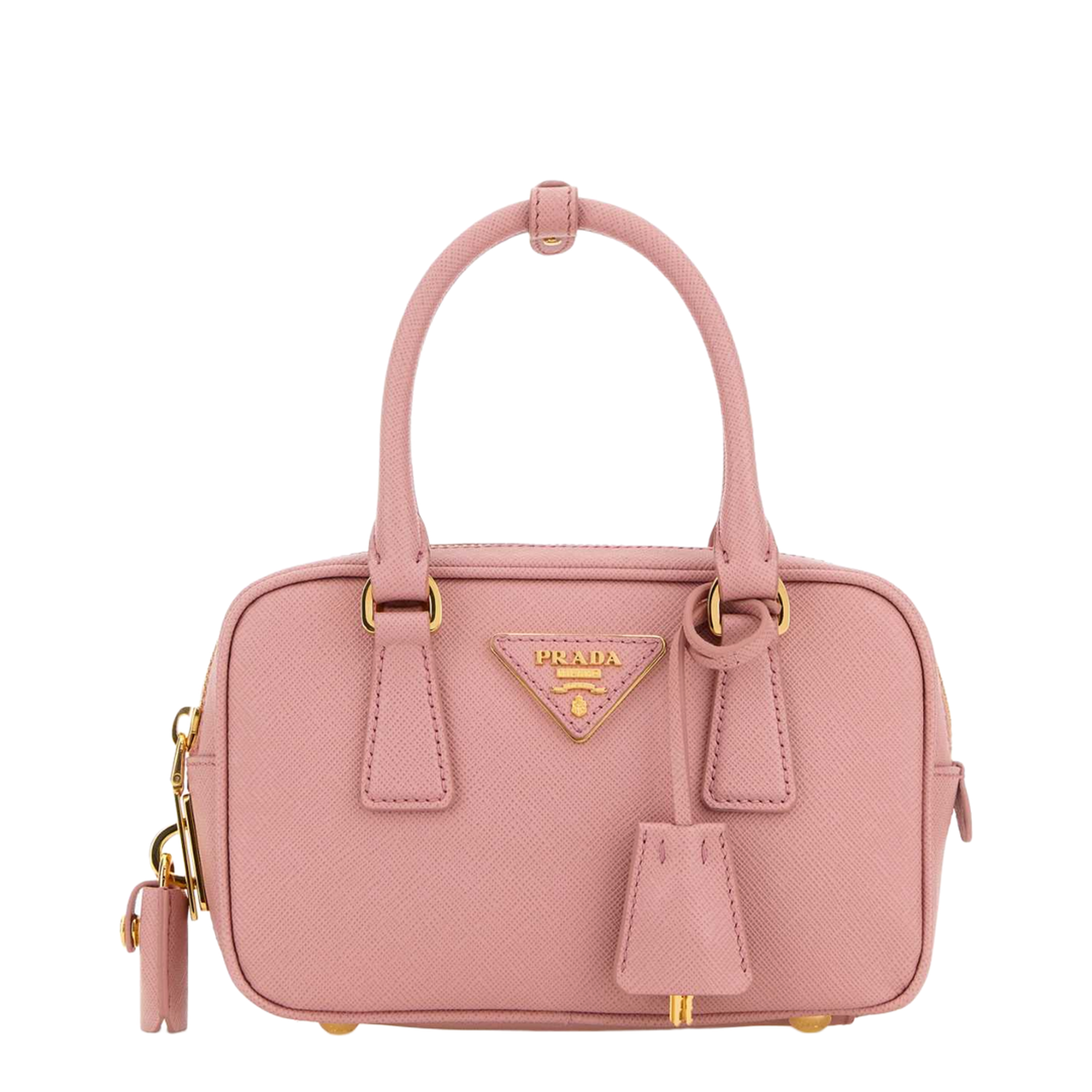 Mini Saffiano Leather Top-Handle Bag - Pesco - Image 1