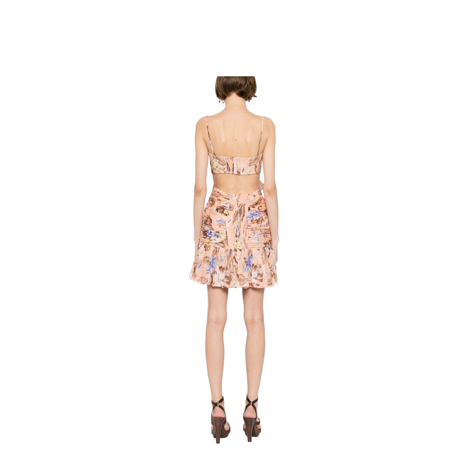 Coco Printed Cotton Mini Dress - Image 3