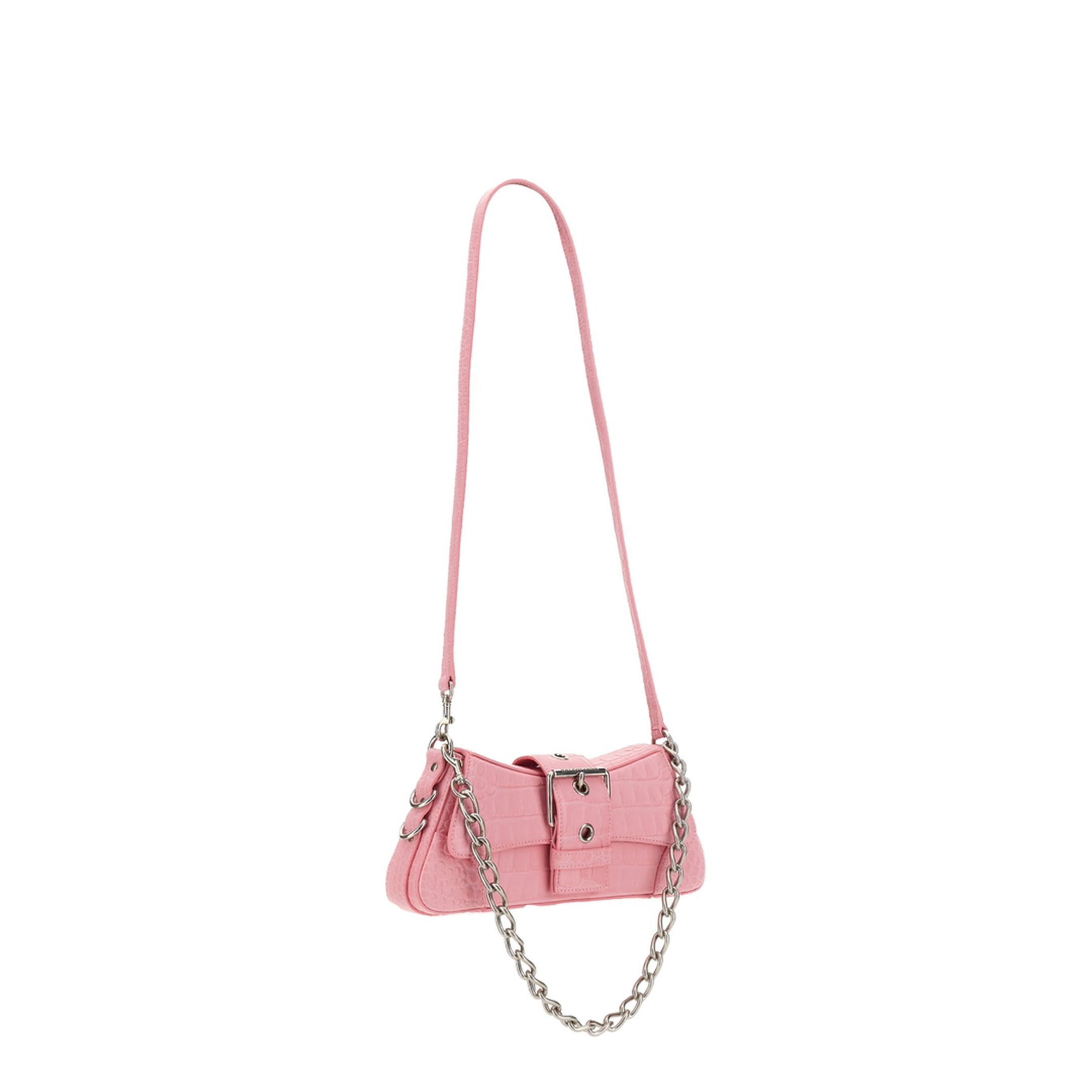 Lindsay Bag With Shoulder Strap In Pink Calfskin - Image 2