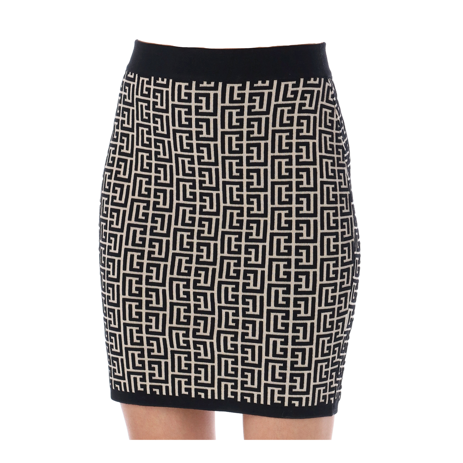 Monogram Jacquard Knit Skirt - Image 1