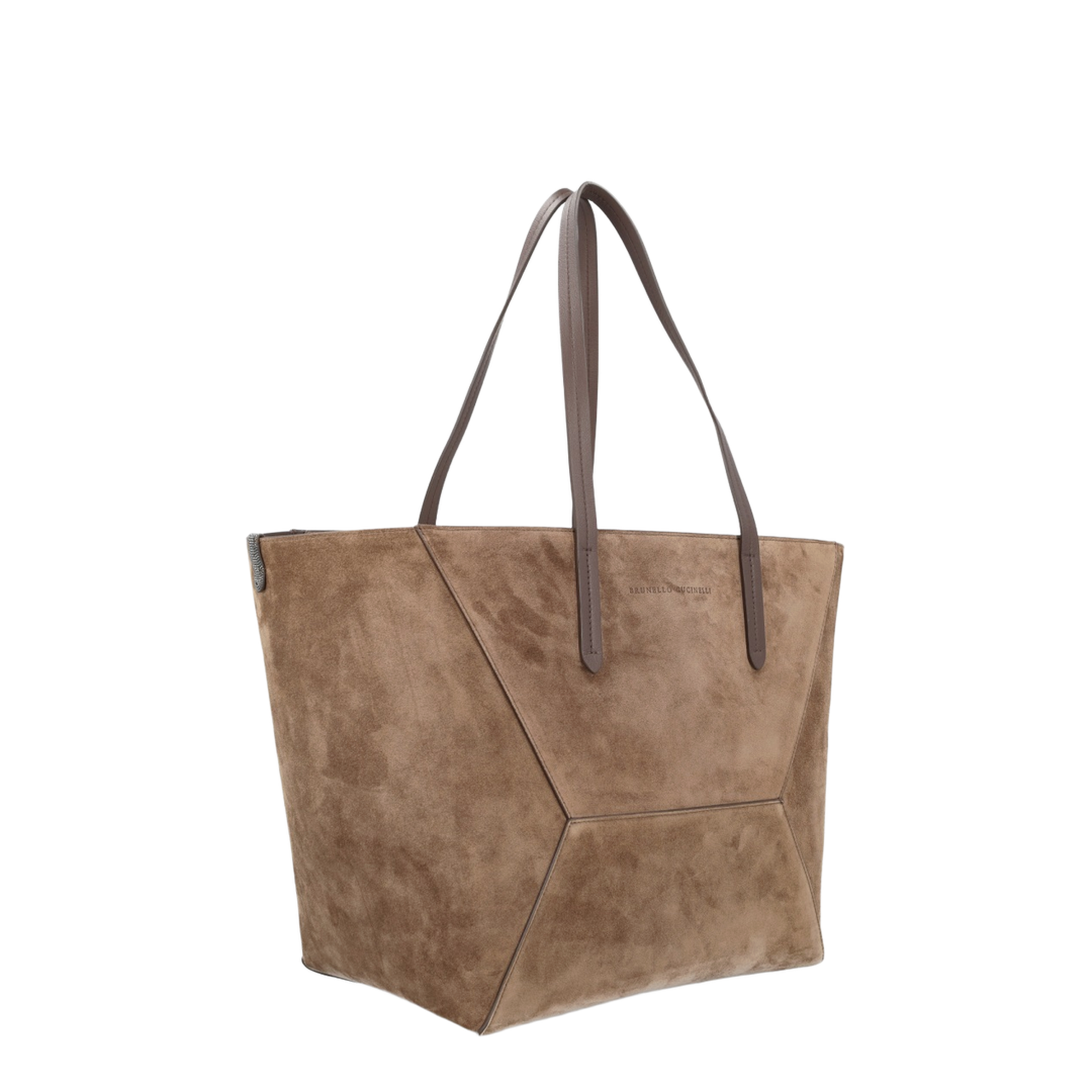 BC Duo Maxi Suede Shoulder Bag - Brown - Image 3