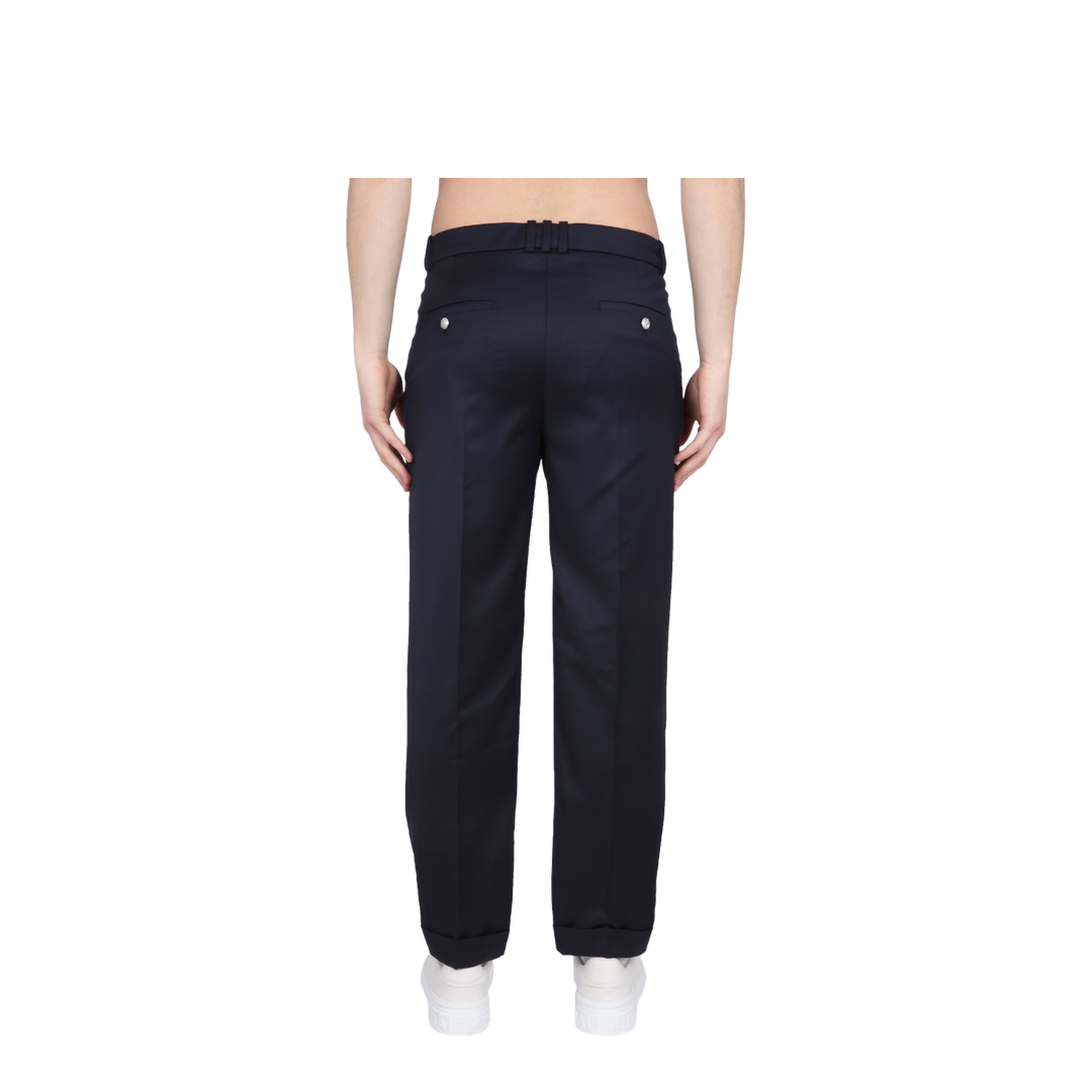 Pleated Wool Trousers - Image 3