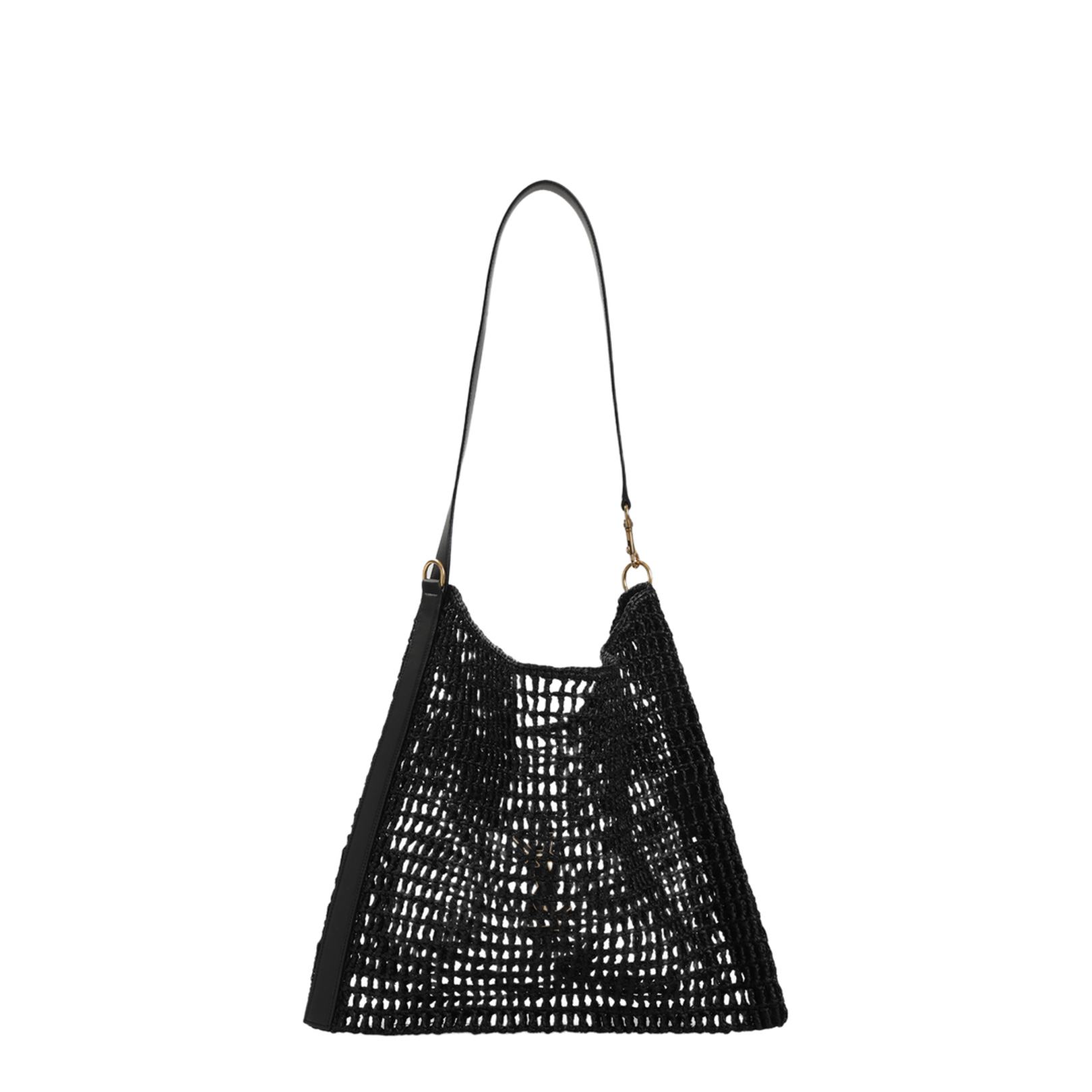 Oxalis Raffia Shoulder Bags - Black - Image 4