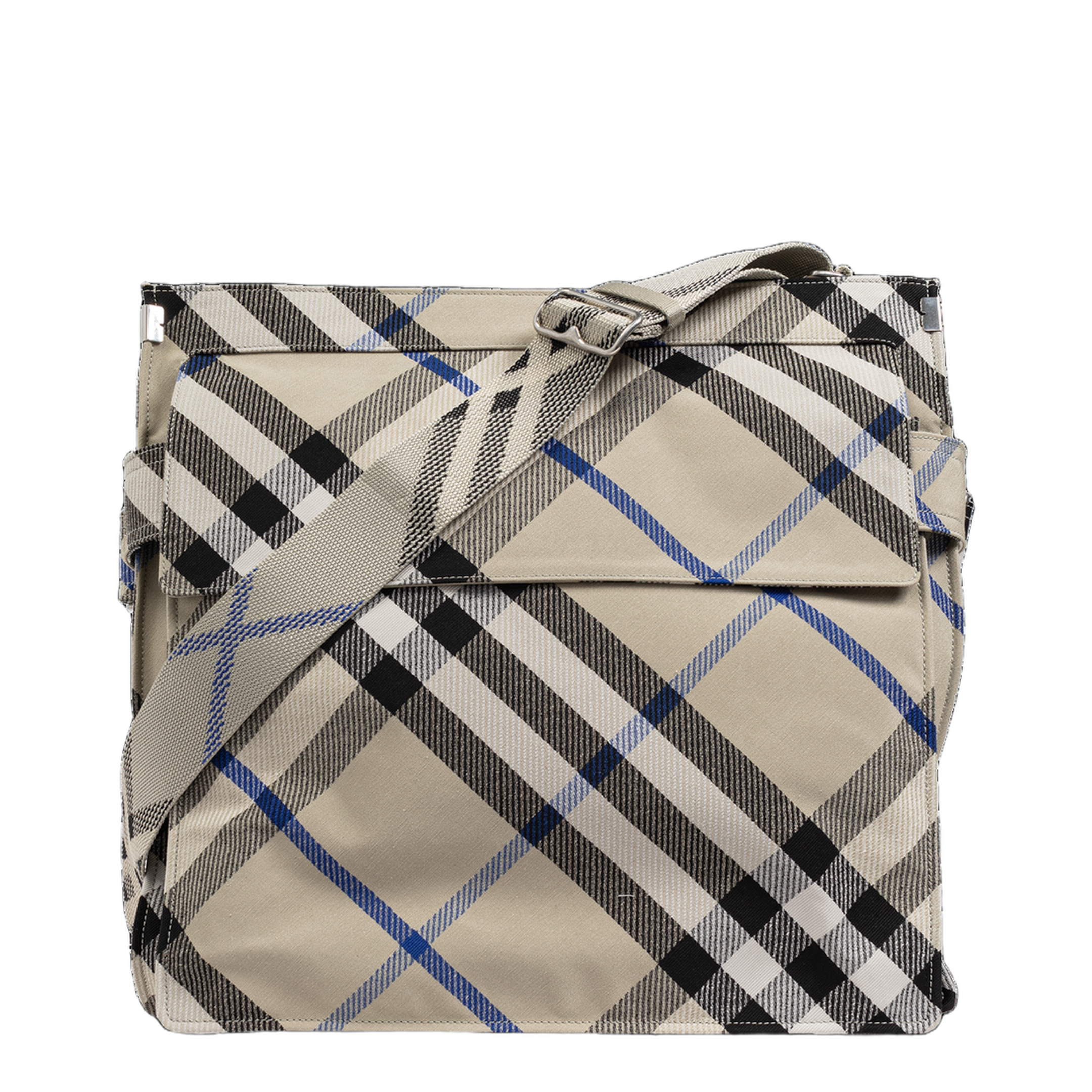 Trench Tote Medium Cotton with Leather Trims Tote Bag - Lichen - Image 1