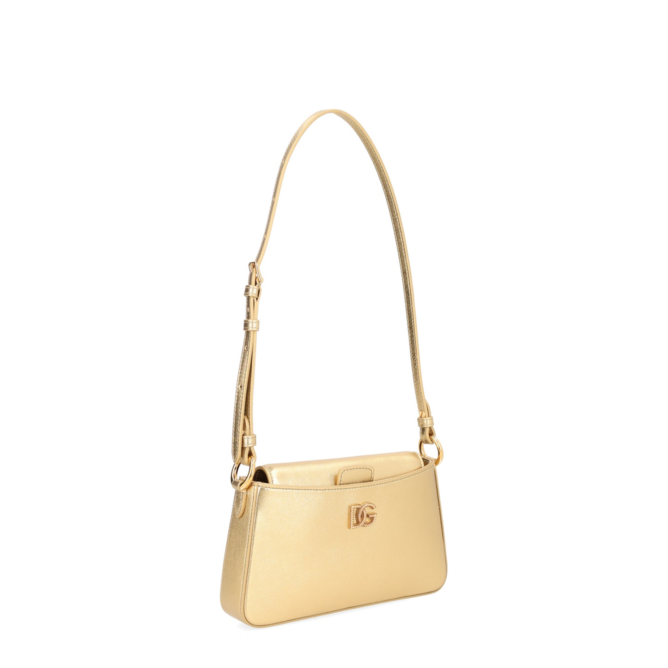 Laminated Calfskin Phone Bag - Gold - Image 2