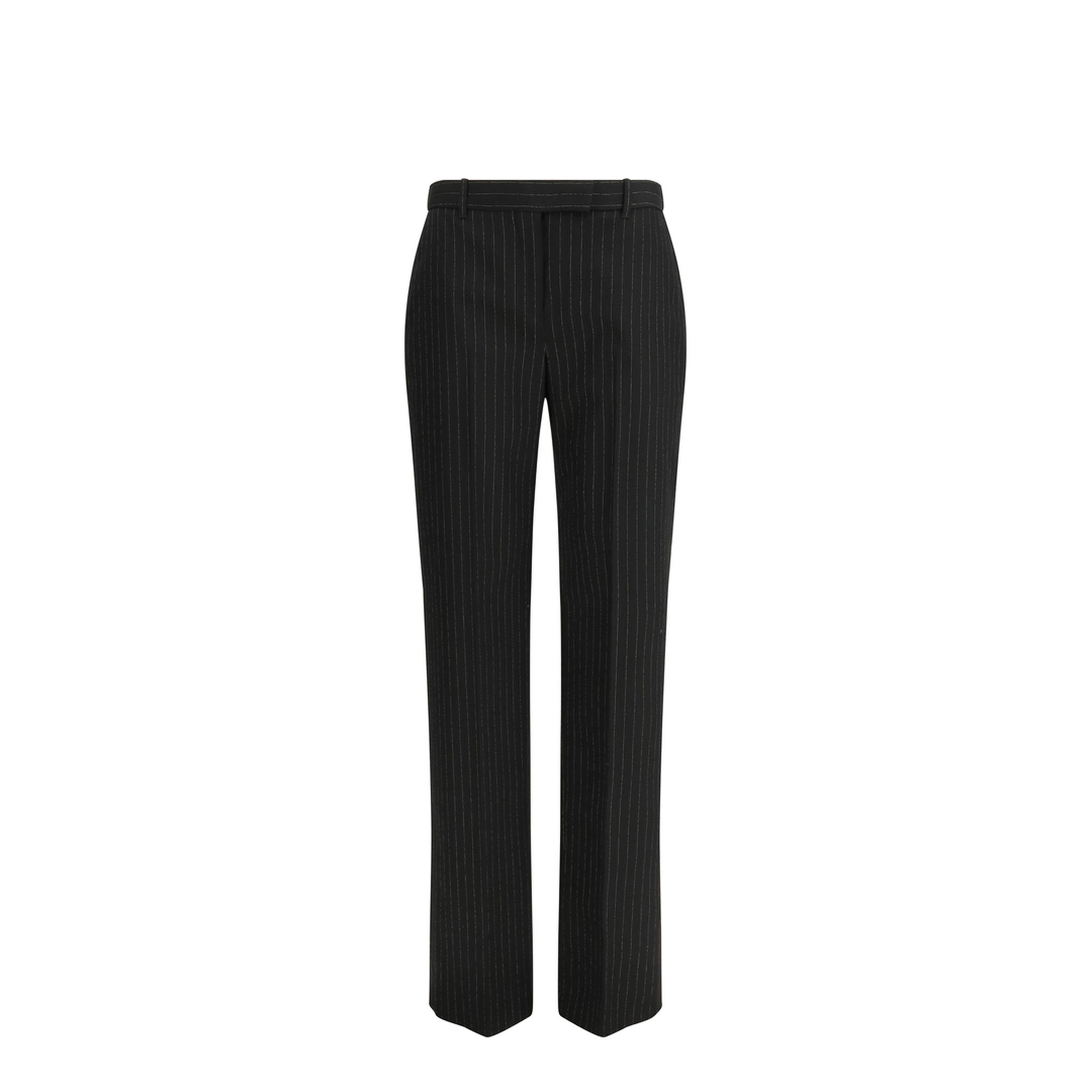 Pinstriped Tailored Pants - Image 1