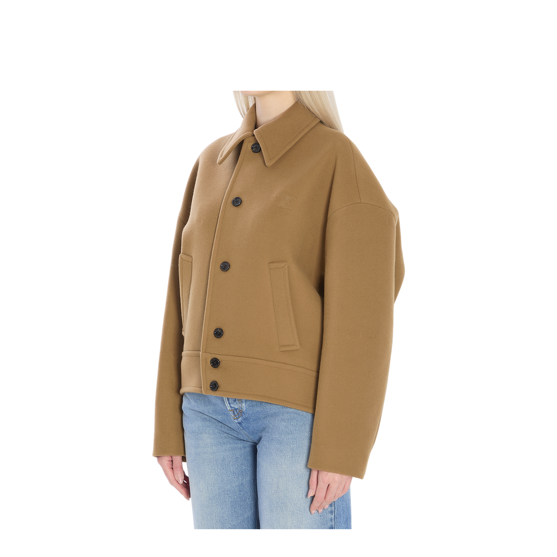 Wool and Cashmere Bomber Jacket - Image 2