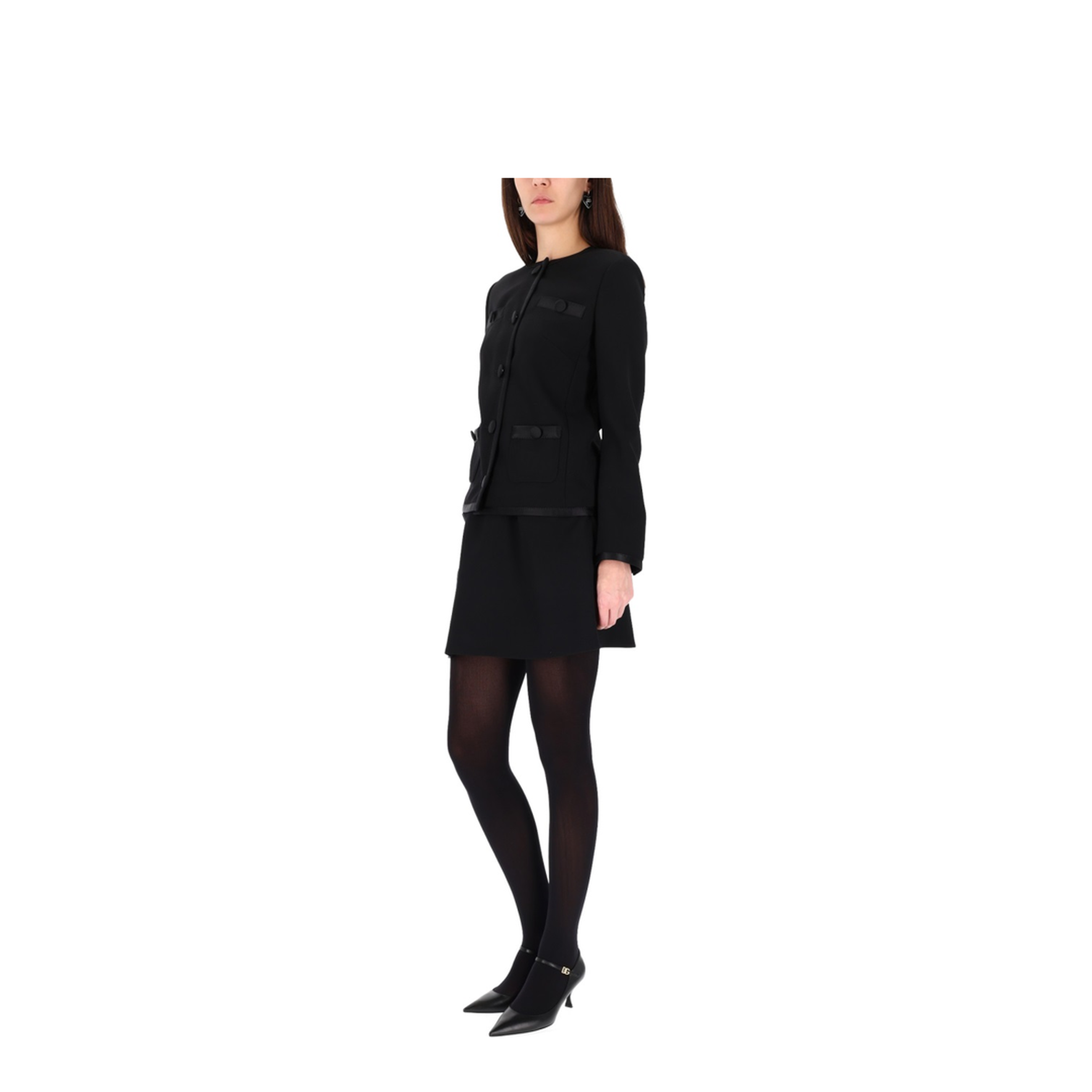 Double Crepe Basque Skirt - Image 2